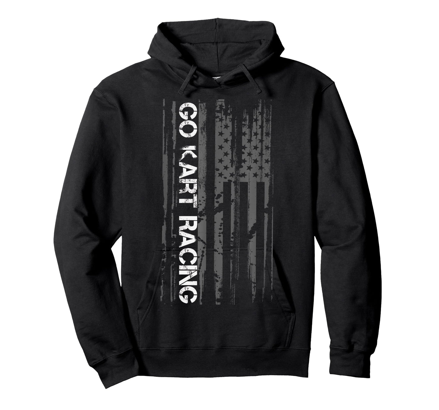Go Cart Racer American Flag Patriotic Go Kart Racing T-Shirt