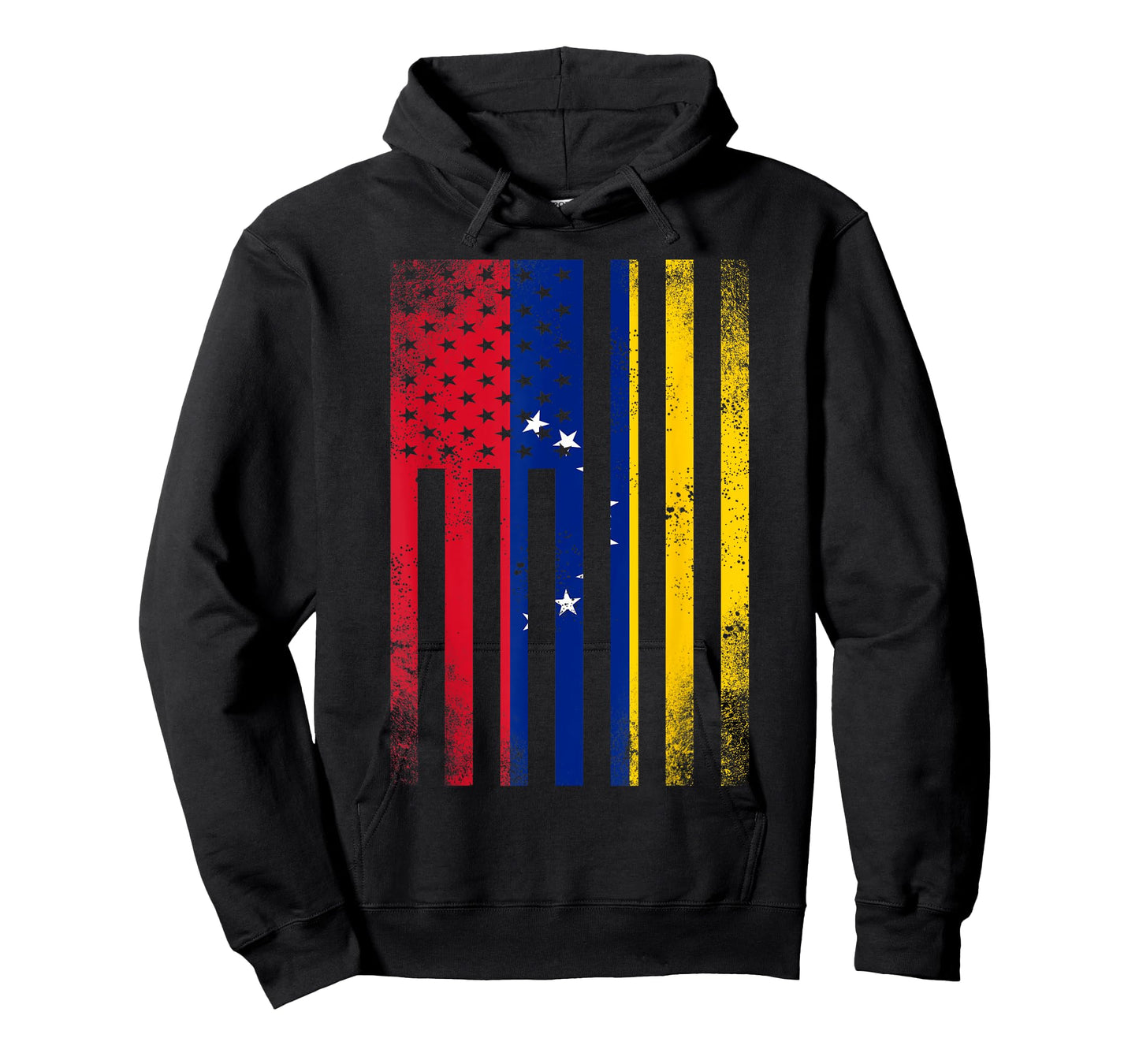 Half Venezuelan Flag | Vintage American Inside Me USA Gift T-Shirt