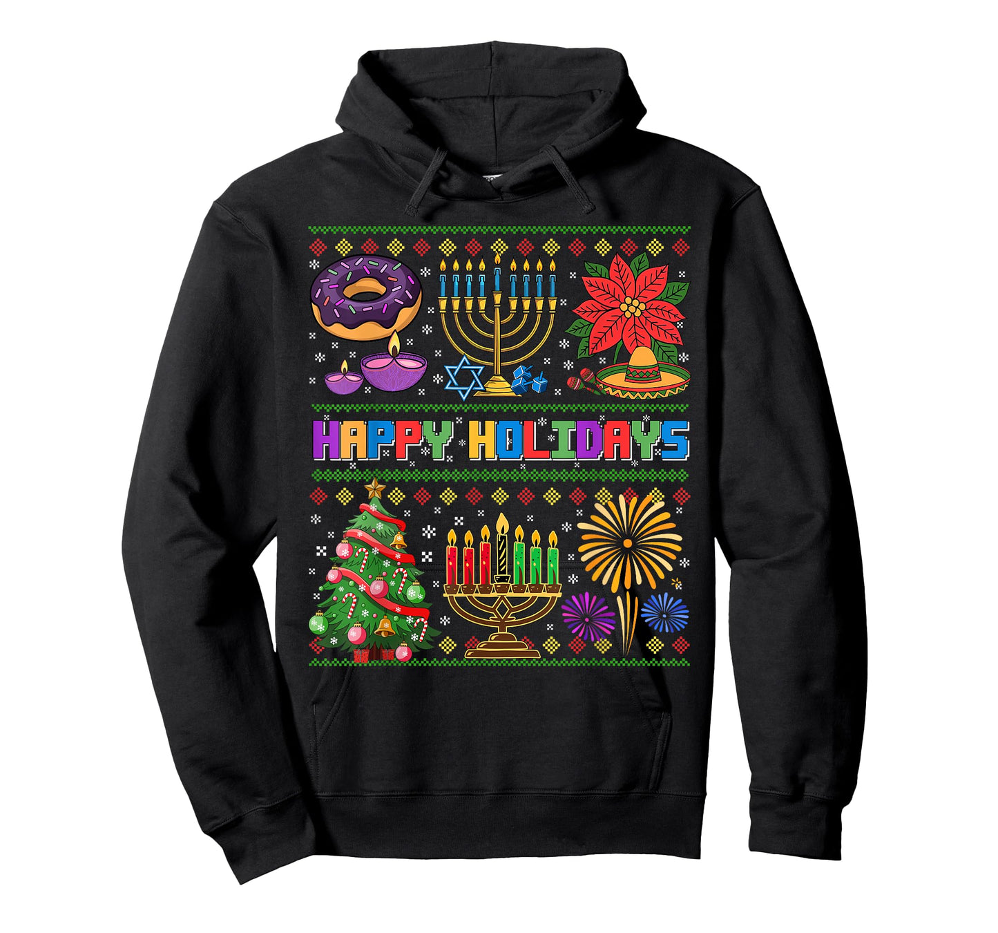 Christmas Hanukkah Kwanzaa Feliz Navidad New Year Ugly Xmas T-Shirt