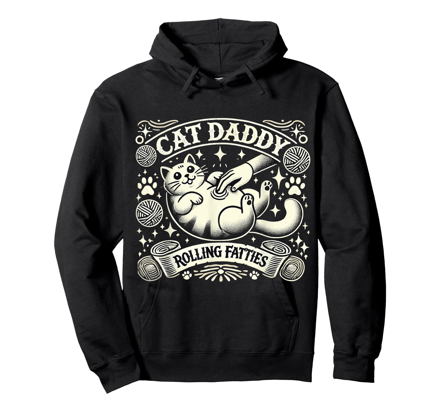 Mens Cat Daddy Rolling Fatties Cat Funny Rollin Fatties Cat Men T-Shirt