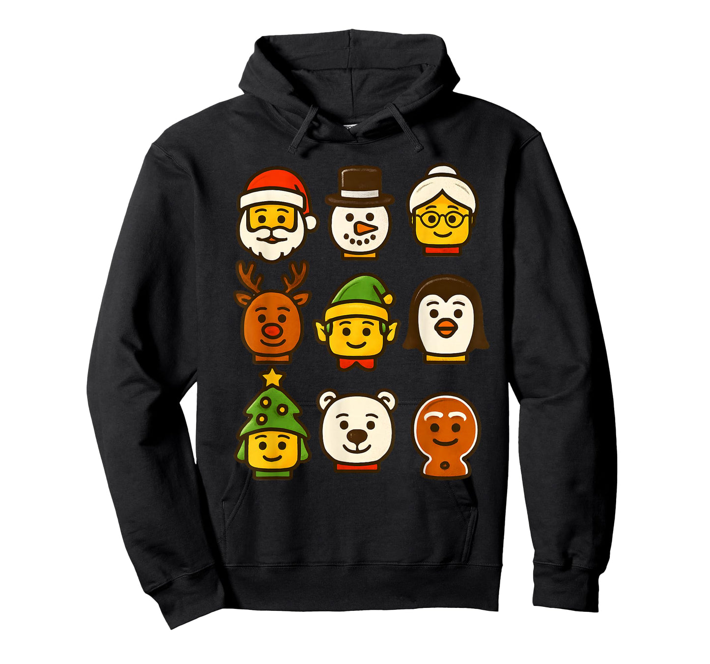 Building Brick Christmas Family Santa Elf Xmas Boys Kids T-Shirt