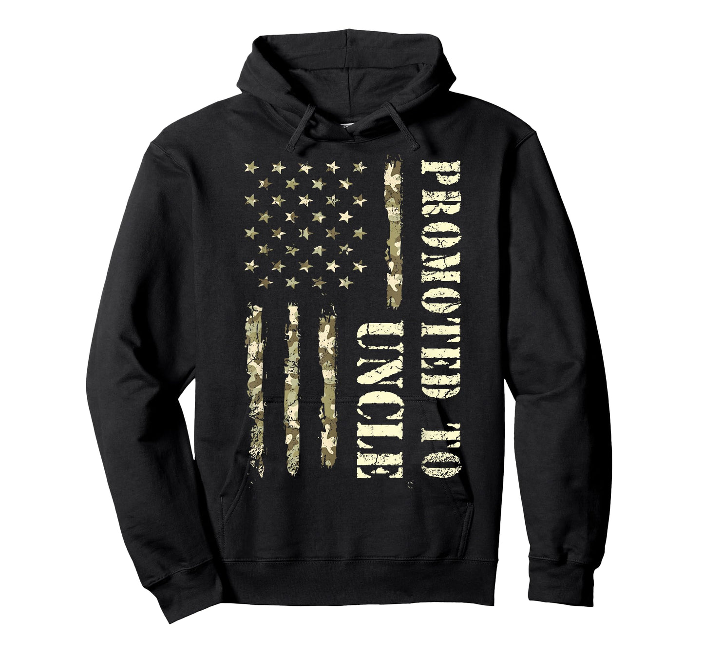 Promoted To Uncle, First Time Uncle American Flag Patriotic T-Shirt