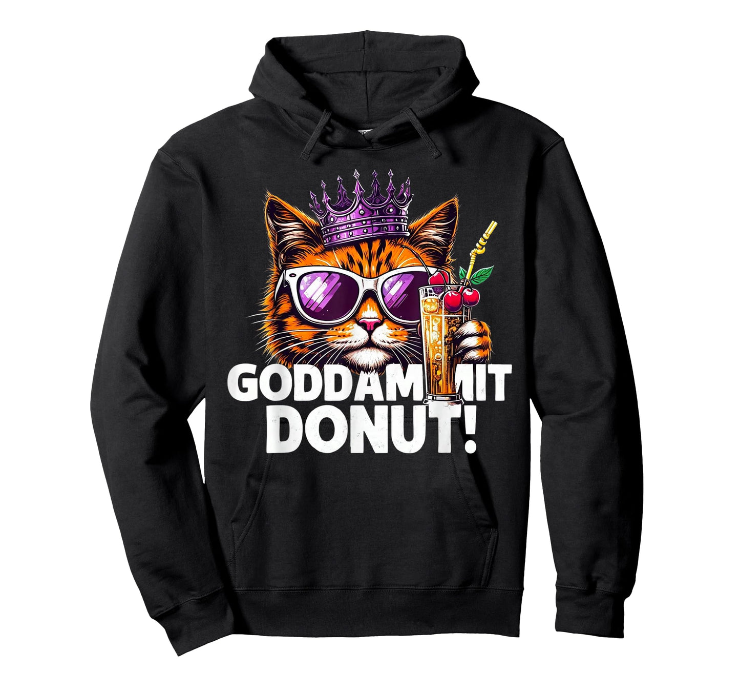 Donut Princess Cat Meme Tee – Kawaii Funny Cartoon Style T-Shirt