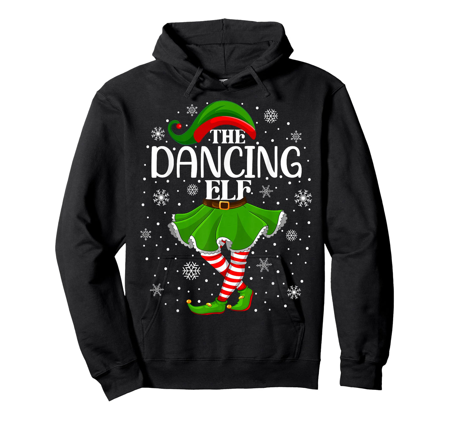 Dancing Elf Christmas Family Women Girls Dance Dancer Xmas T-Shirt