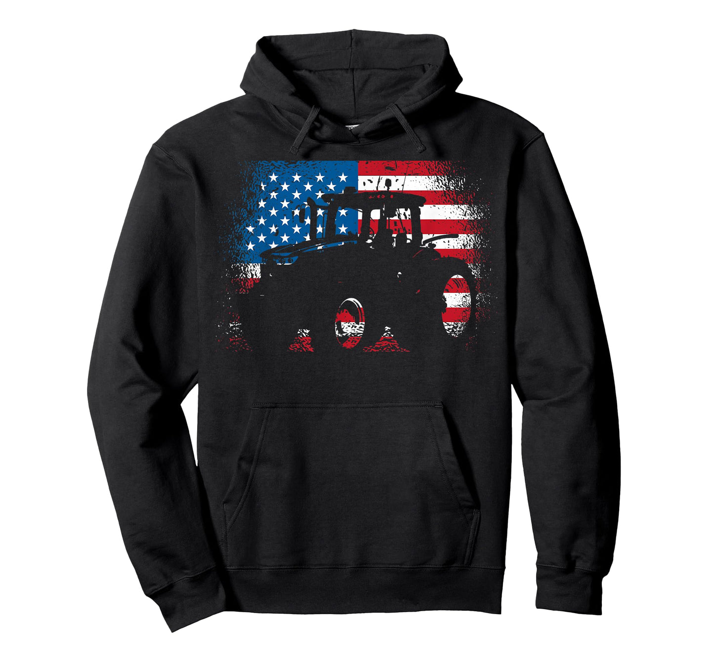 Tractor USA Flag Design for Patriotic Farmer T-Shirt Small