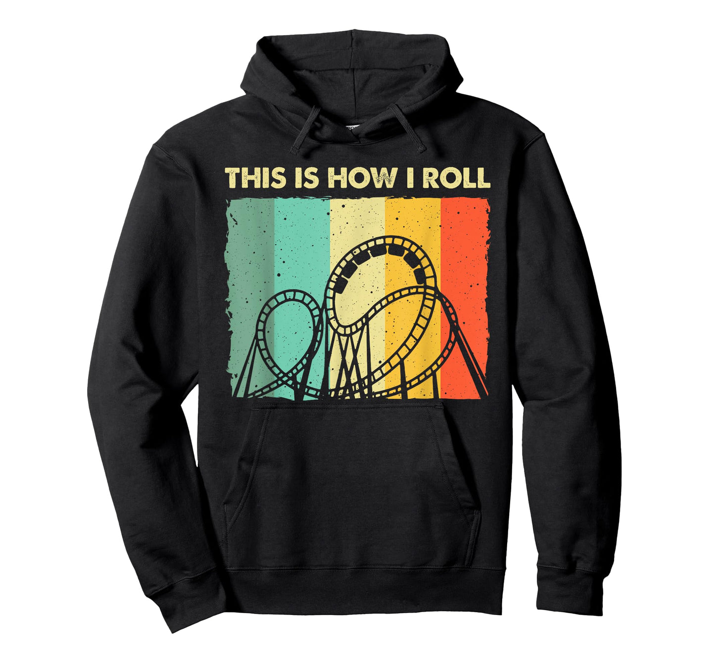 Cool Roller Coaster For Men Women Amusement Theme Park Retro T-Shirt