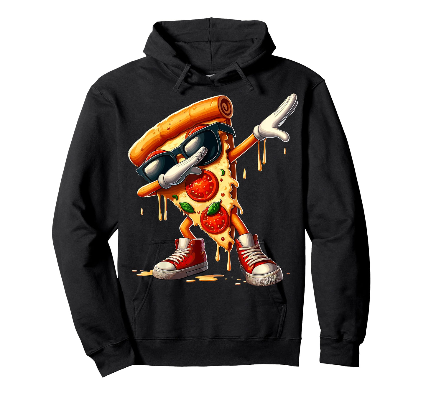 Cool Dabbing Pizza Design For Boys Girls Kids Pizza Lover T-Shirt