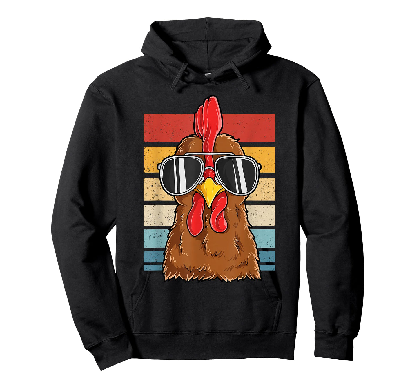 Cool Rooster Chicken Wearing Sunglasses Vintage Chicken Hen T-Shirt