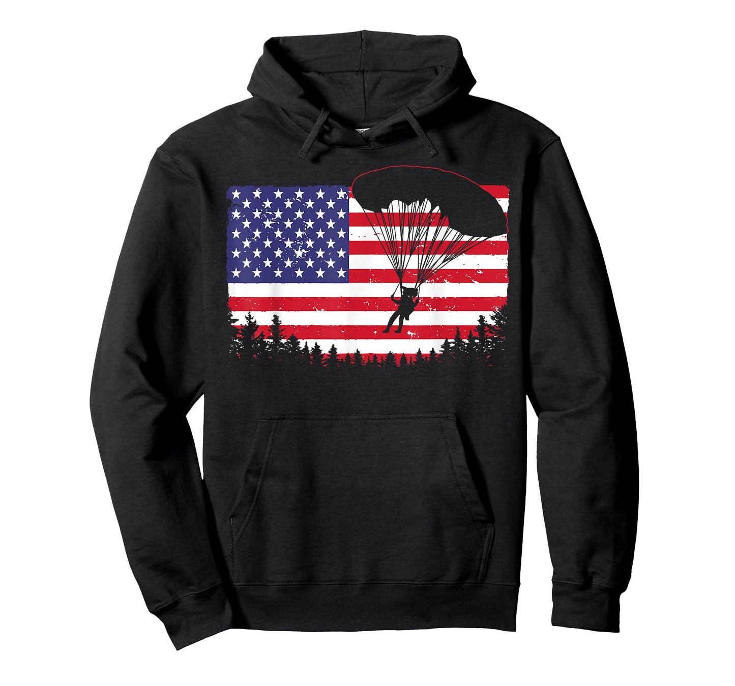 Cool Skydiving Art Men Women Skydiver American Flag Skydive T-Shirt