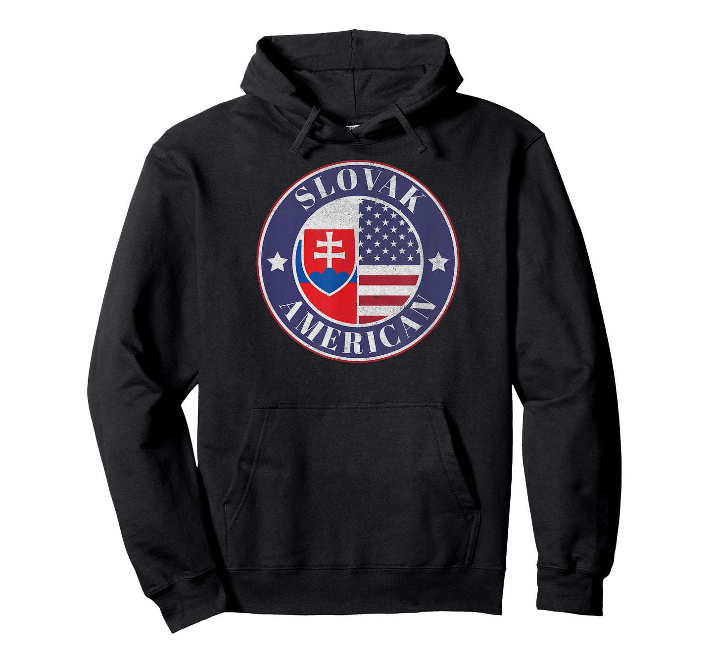 Proud Slovak-American Badge - Slovakia Flag T-Shirt