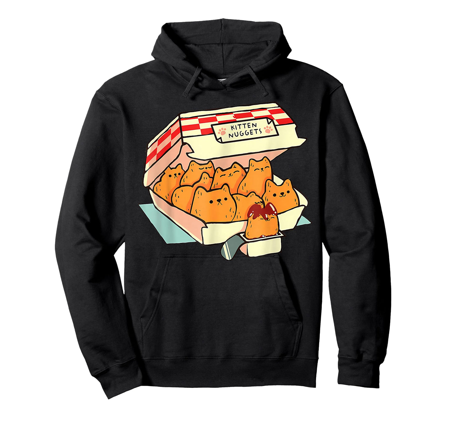 Kitten Nuggets Food Pun Cat Lover Gift Chicken Nuggets T-Shirt