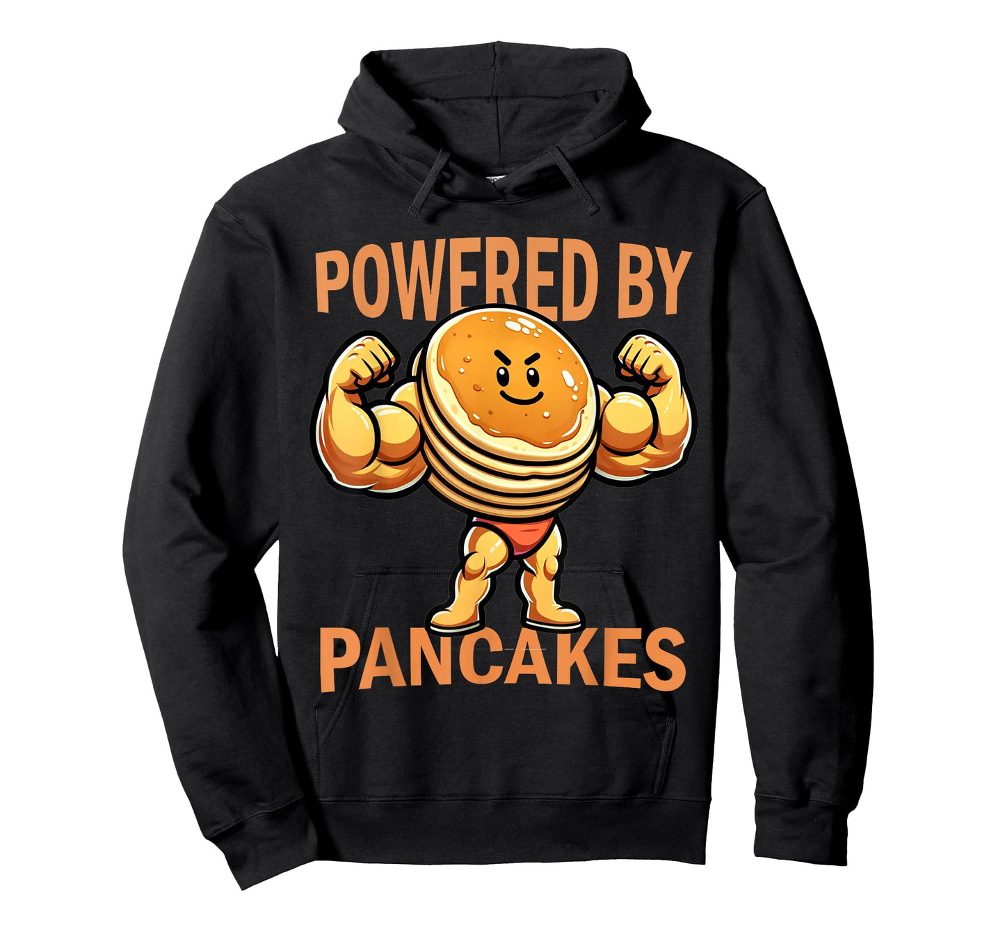 Cool Pancake Breakfast Funny Pancake Day Powered by Pancakes T-Shirt