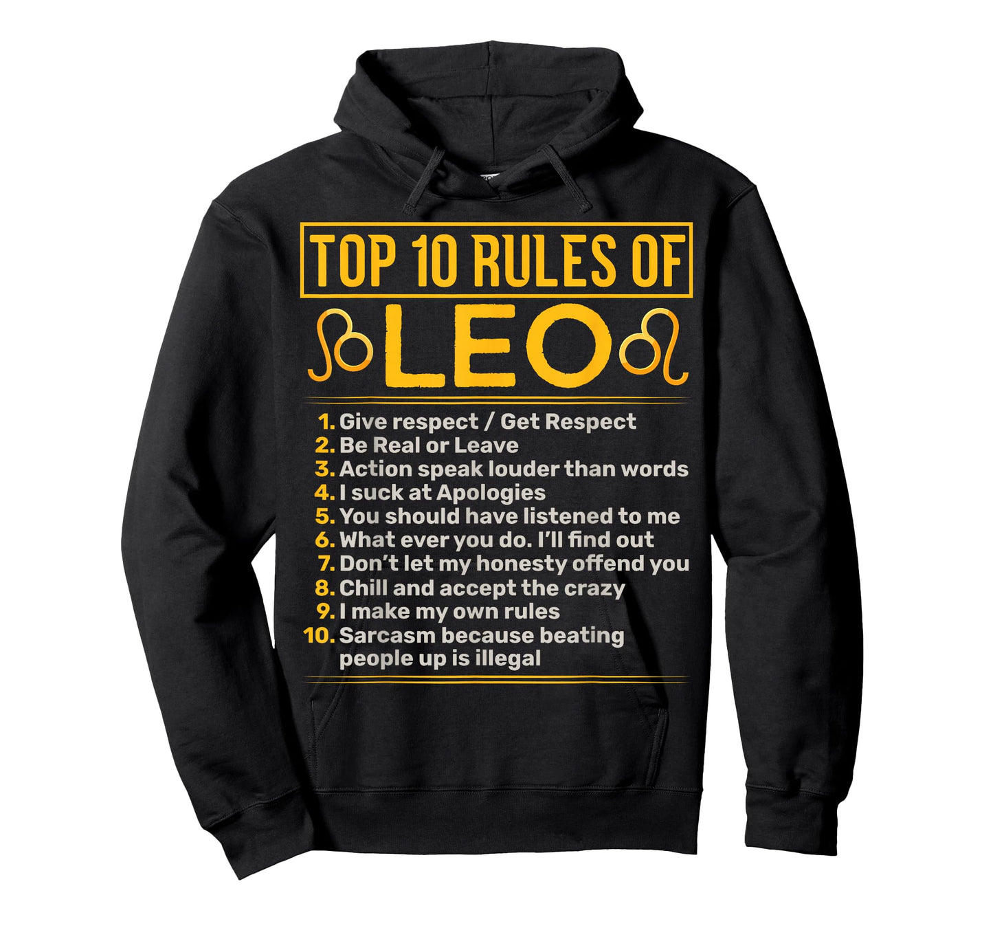 Top 10 Rules of Leo Lion Astrology Sign Birthday T-Shirt