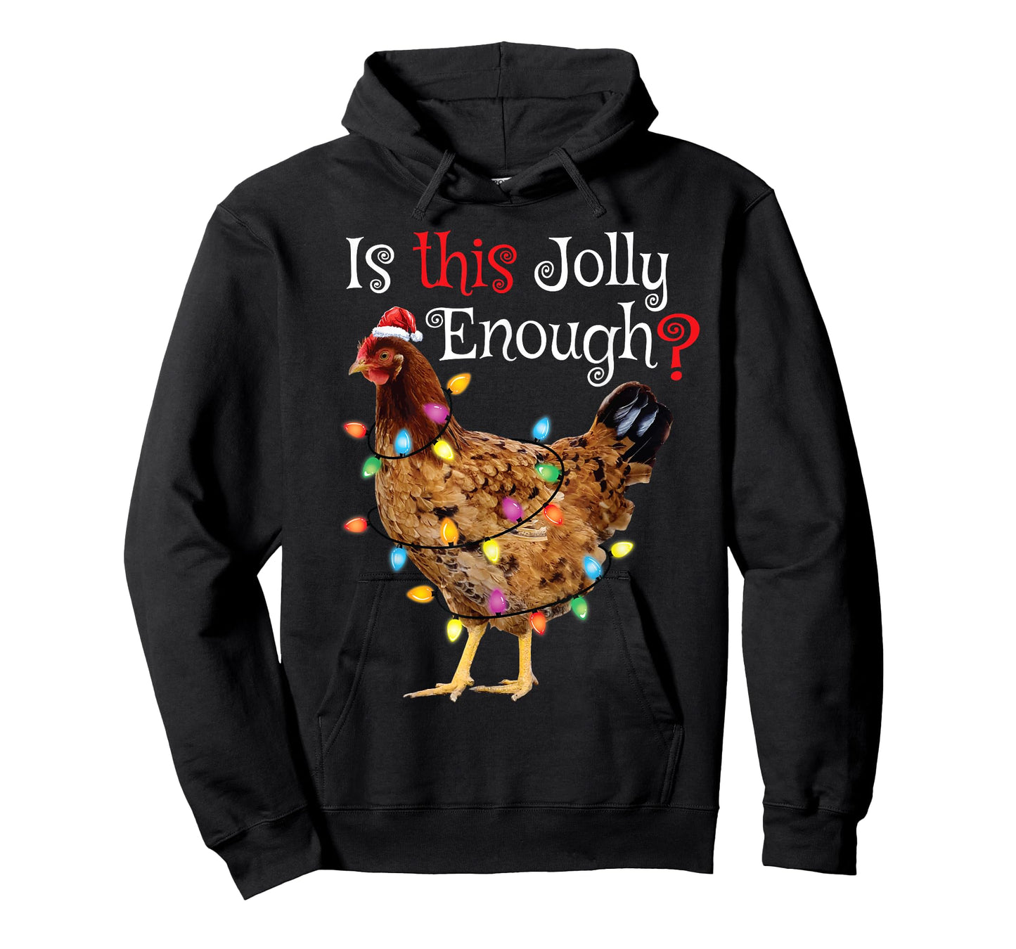 Christmas Chicken Shirt Women Men Kids Funny Santa Chicken T-Shirt