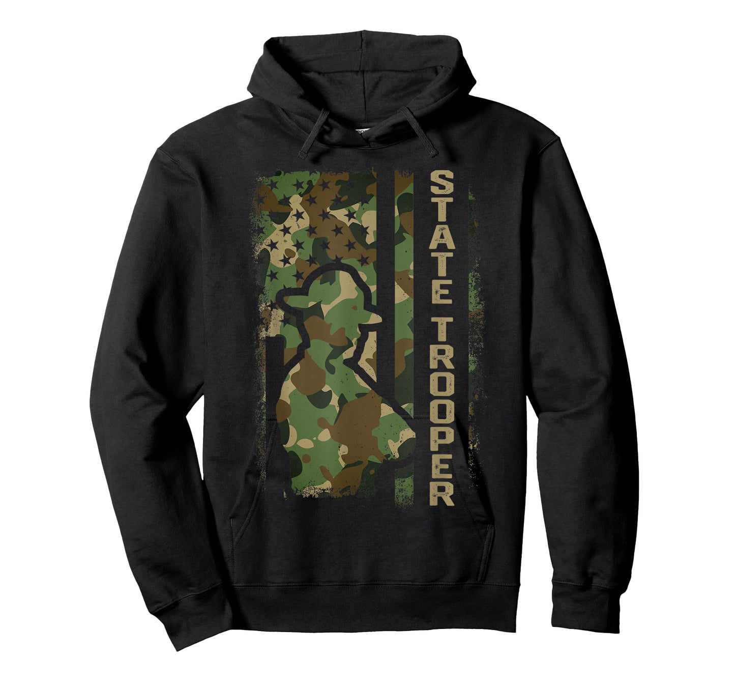 American Flag USA Law Enforcement State Trooper T-Shirt