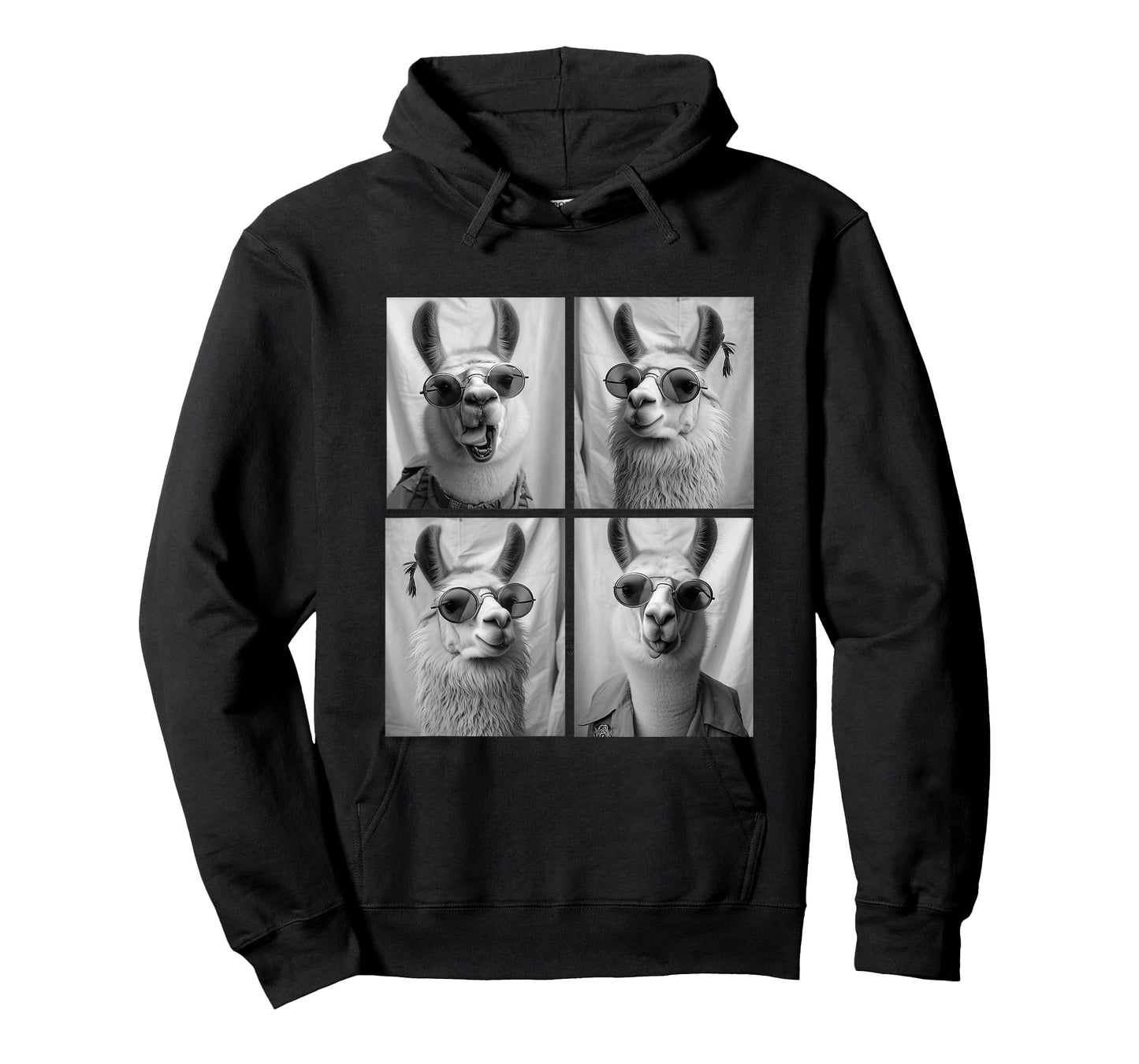 Funny Llamas with Sunglasses Zoo Safari Animals in Glasses T-Shirt