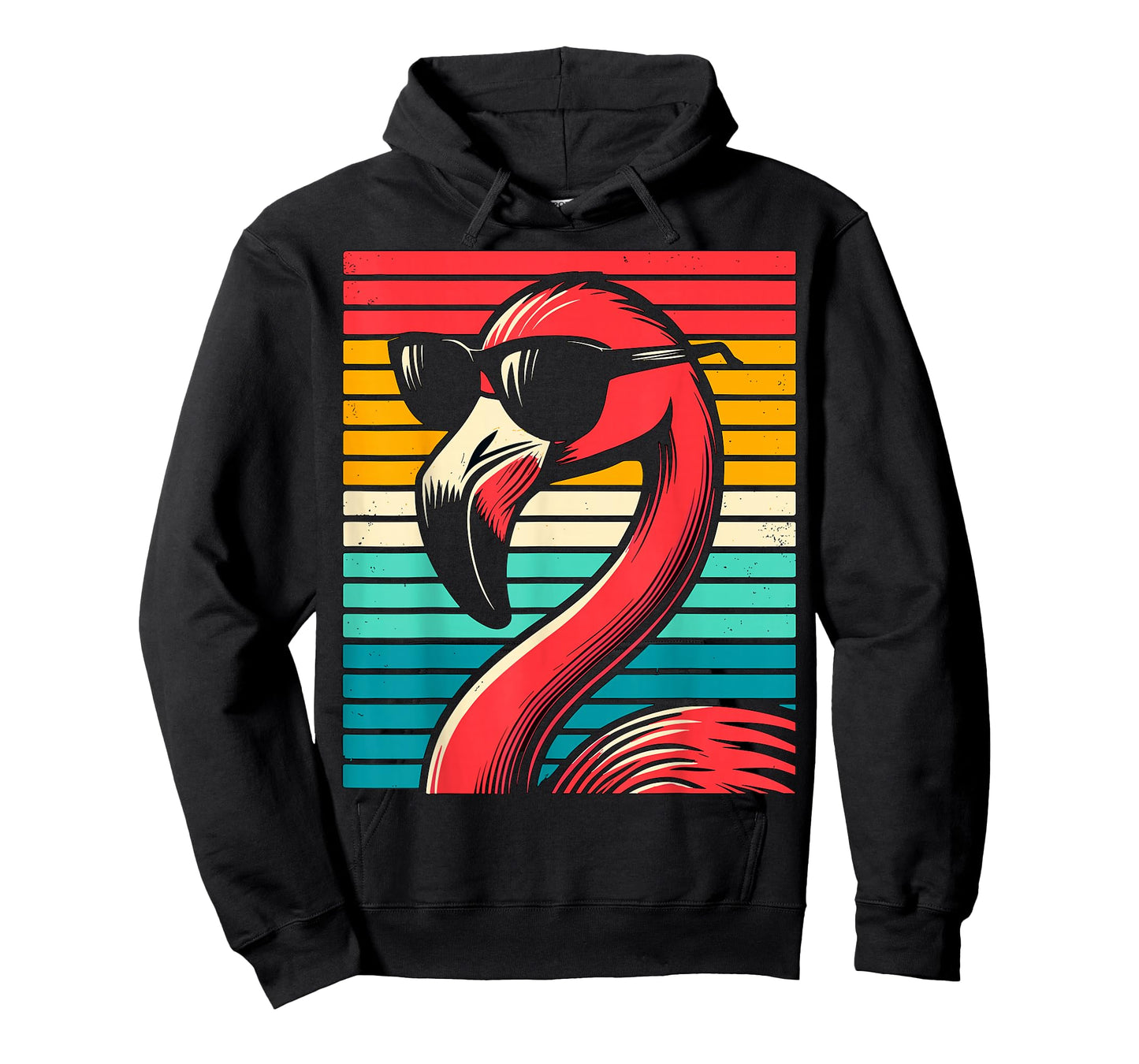 cool Flamingo with Sunglasses 70s 80s 90s Party Retro T-Shirt