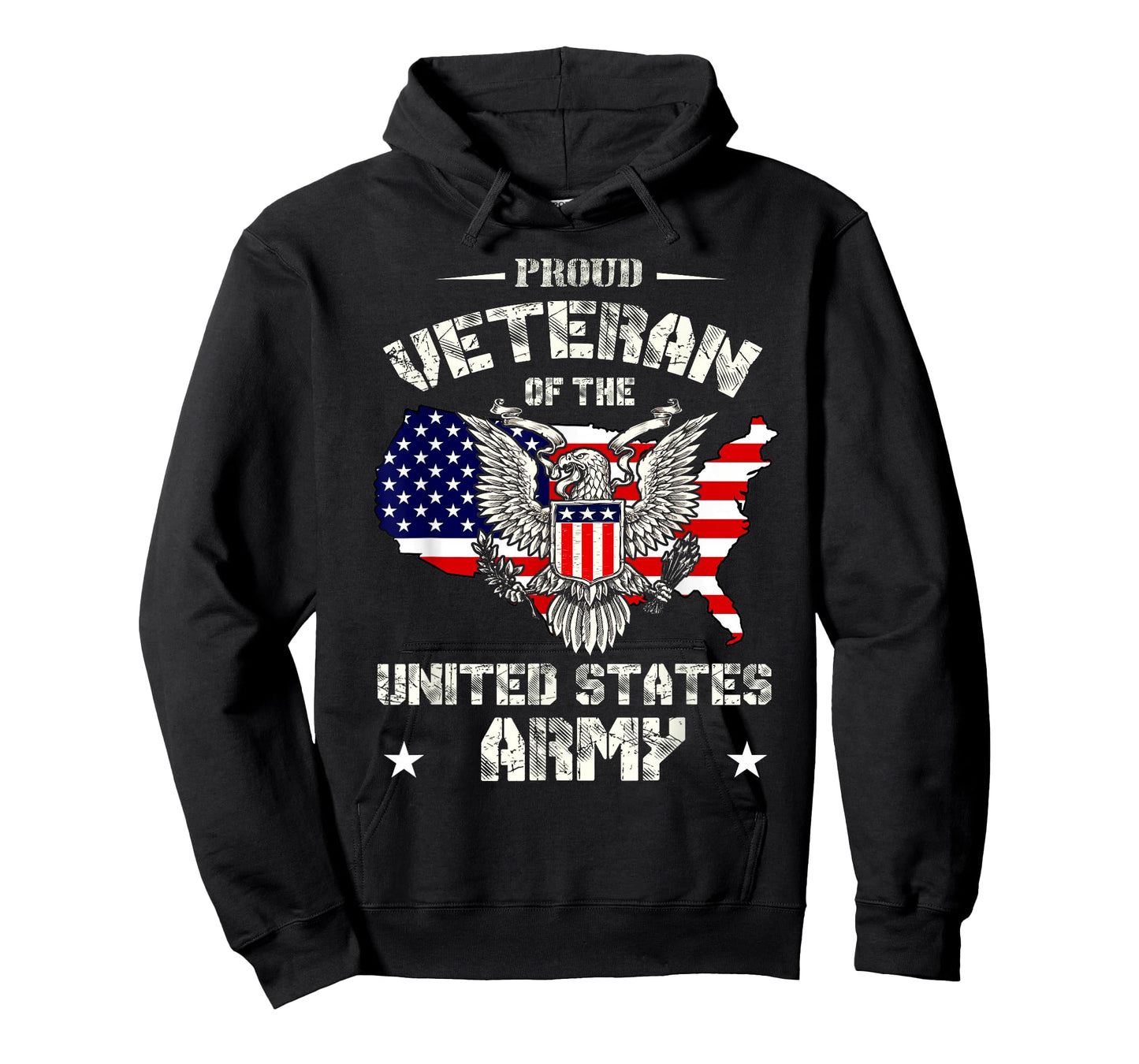 Proud Veteran of the US Army - USA Flag Soldier Veteran T-Shirt