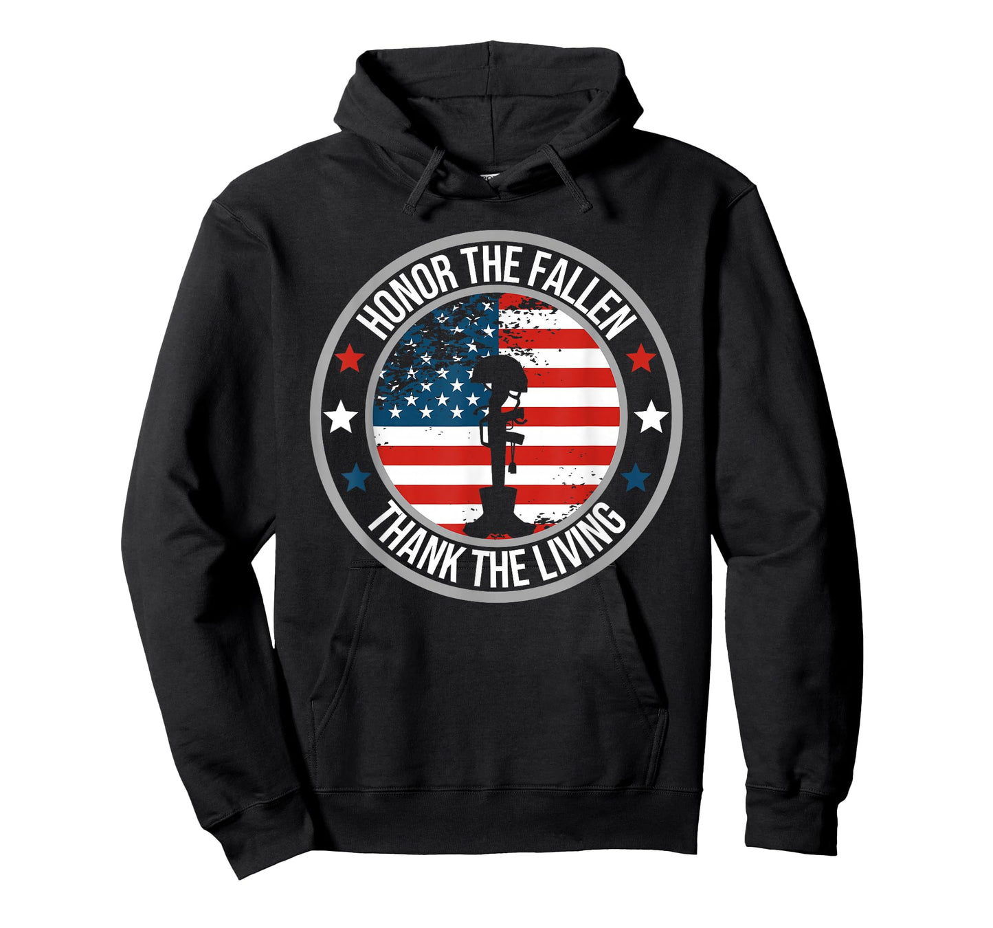Honor The Fallen Thank The Living Memorial Day Veteran Flag T-Shirt