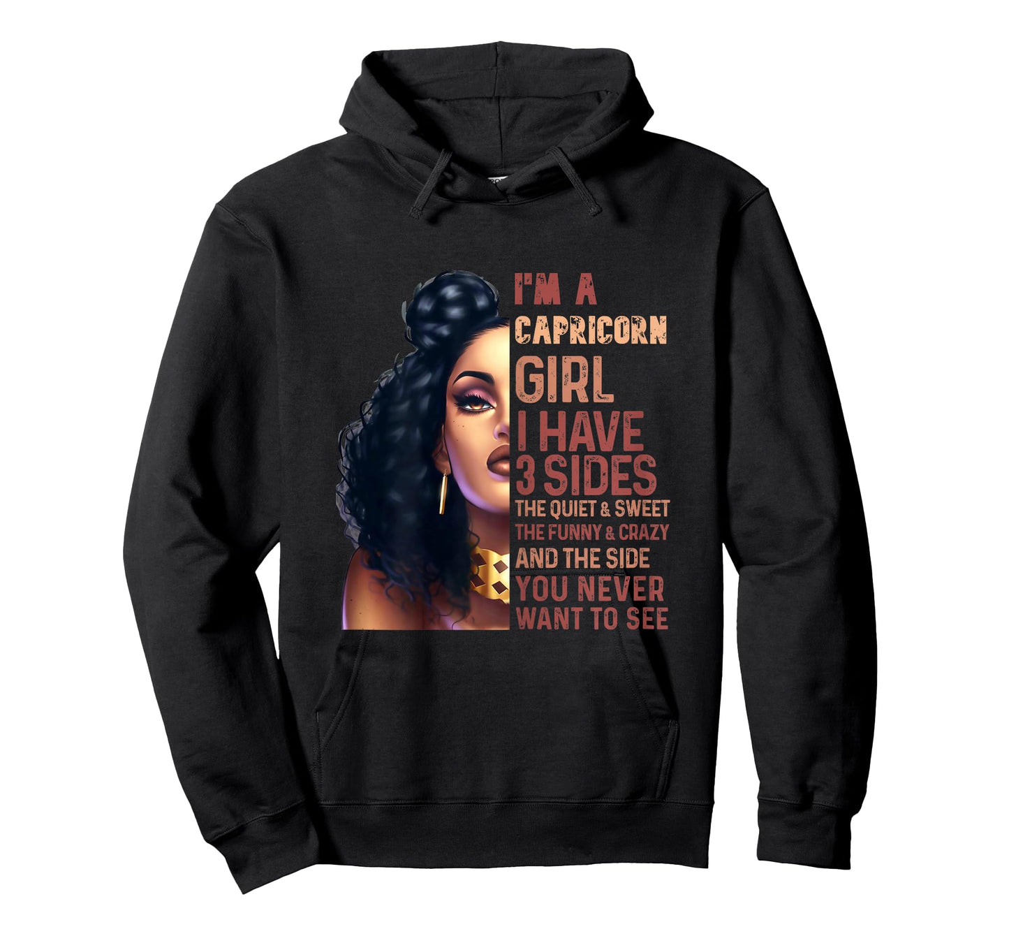 I Have 3 Side Capricorn Girl Cool Zodiac Astrology Star Sign T-Shirt