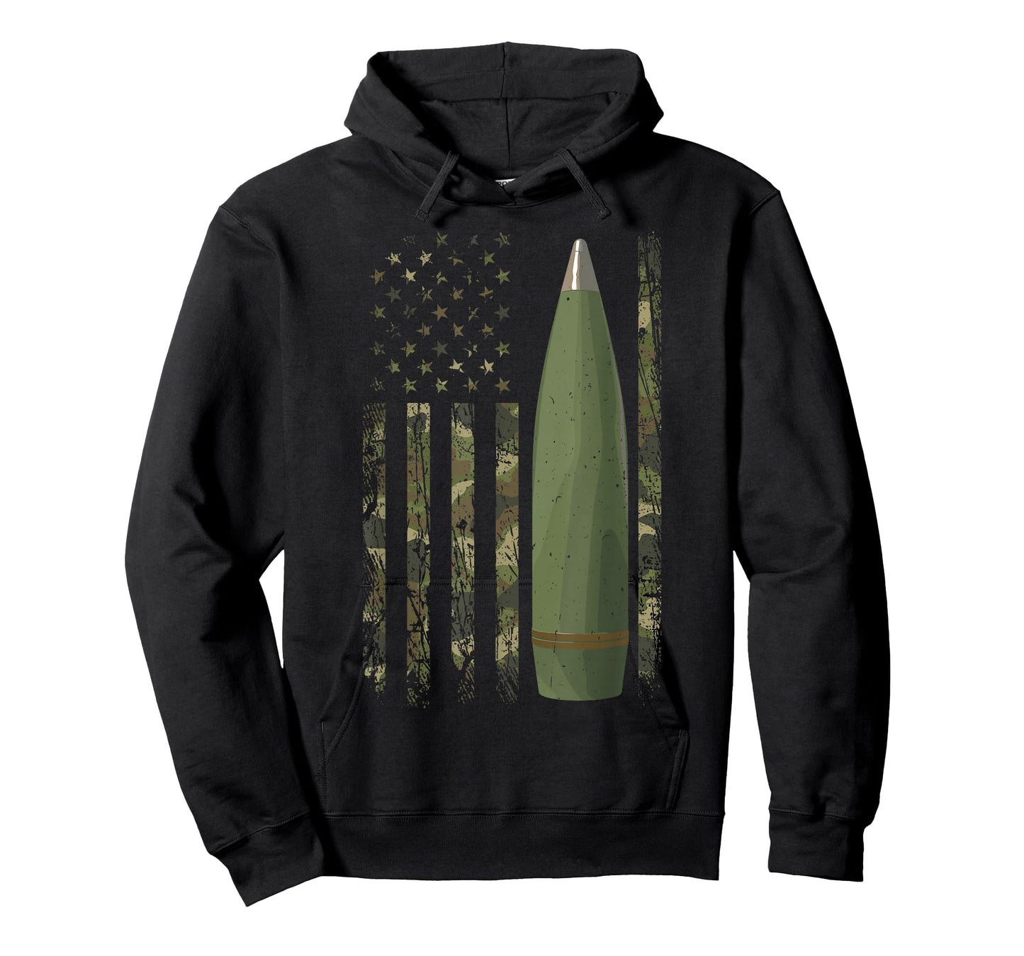 Field Artillery Officer American Flag T-Shirt