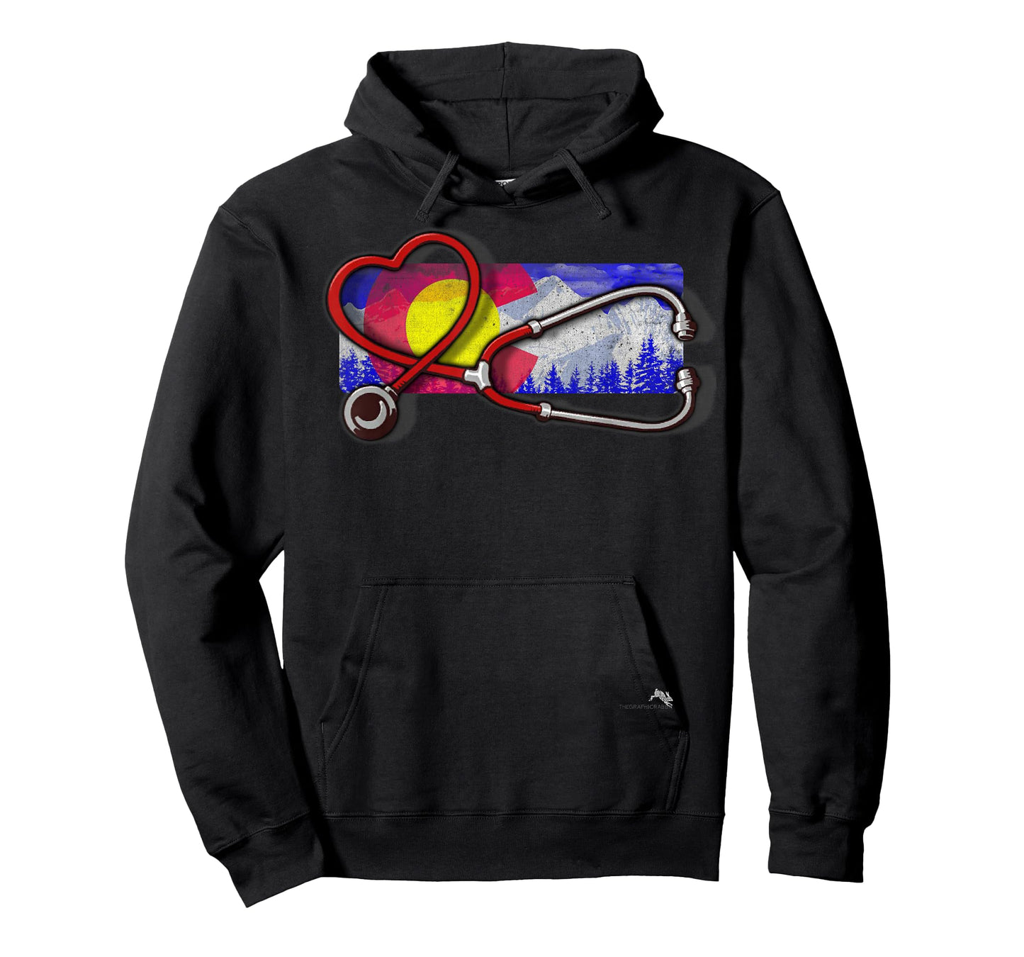 Colorado Nurse T-shirt - Heart & Stethoscope T-Shirt