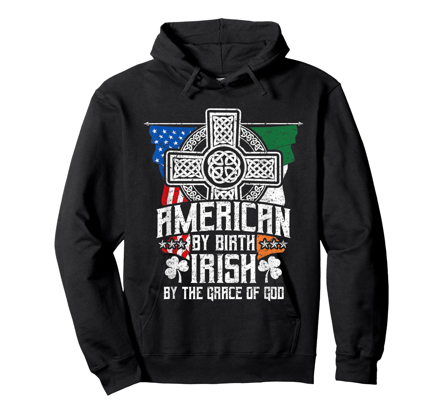American By Birth Irish By The Grace Of God High Cross T-Shirt