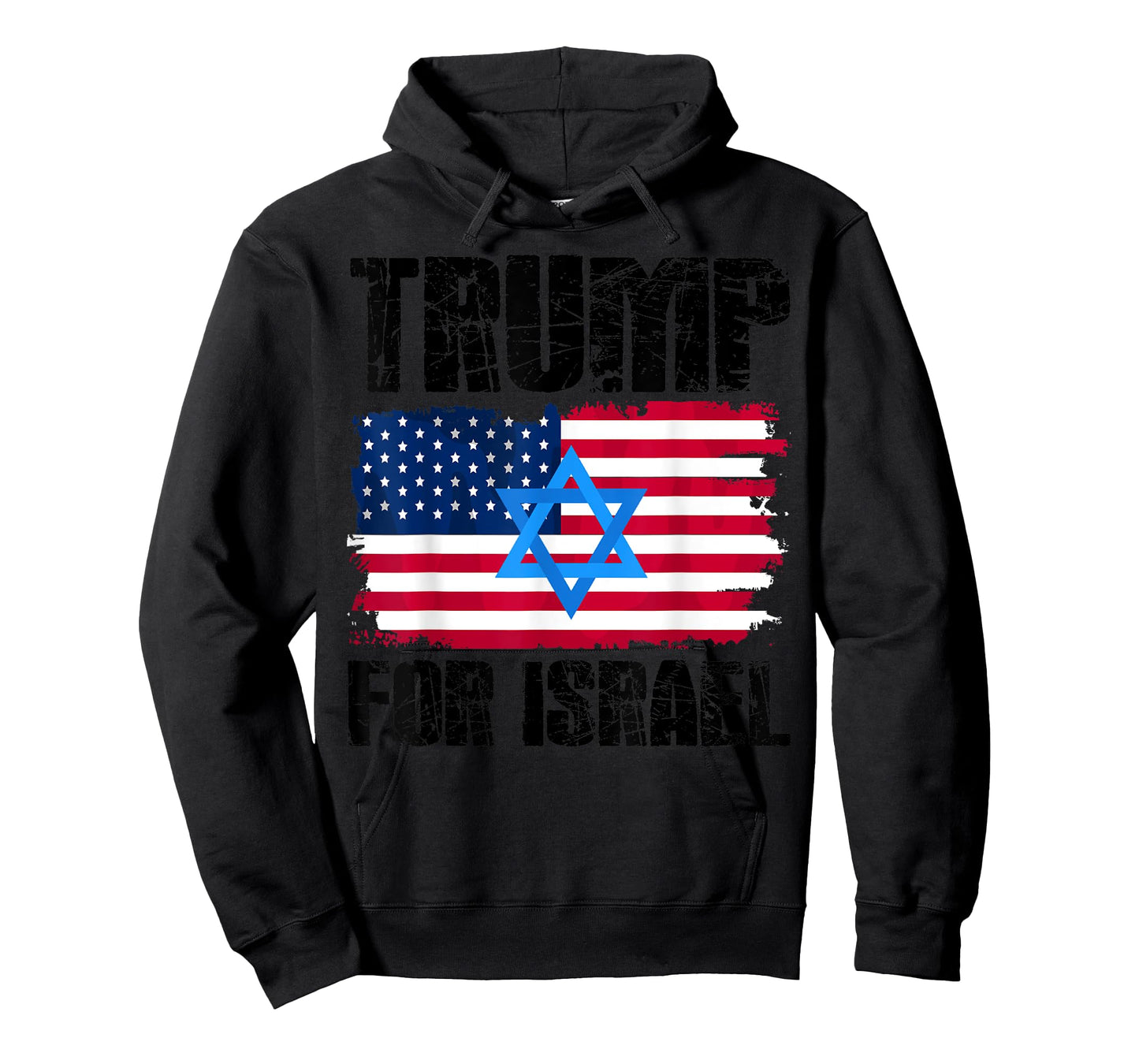 Trump For Israel Jewish American Flag Star Of David T-Shirt