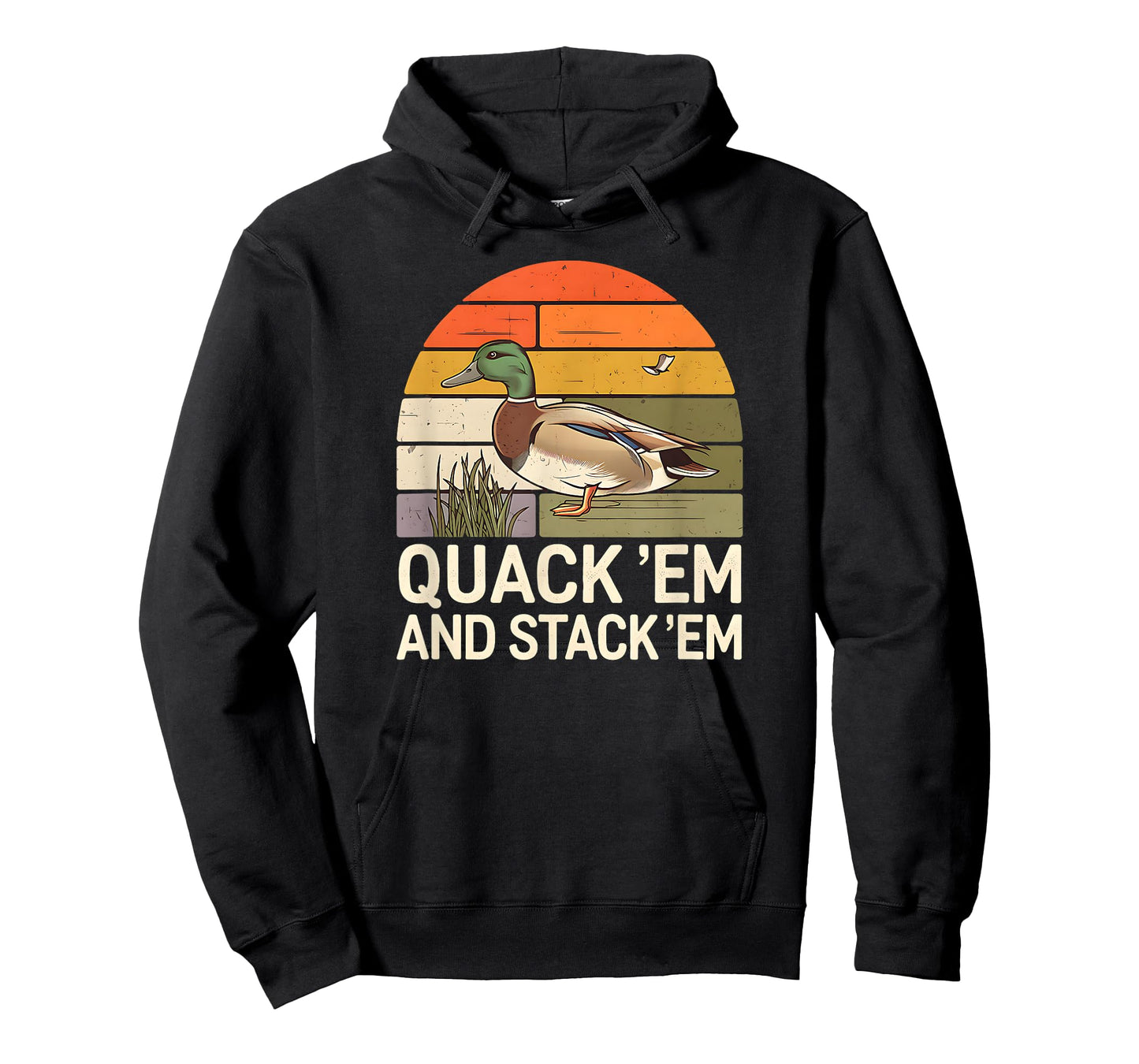 Duck Hunting Funny Mens Mallard Hunter Waterfowl USA Patriot T-Shirt