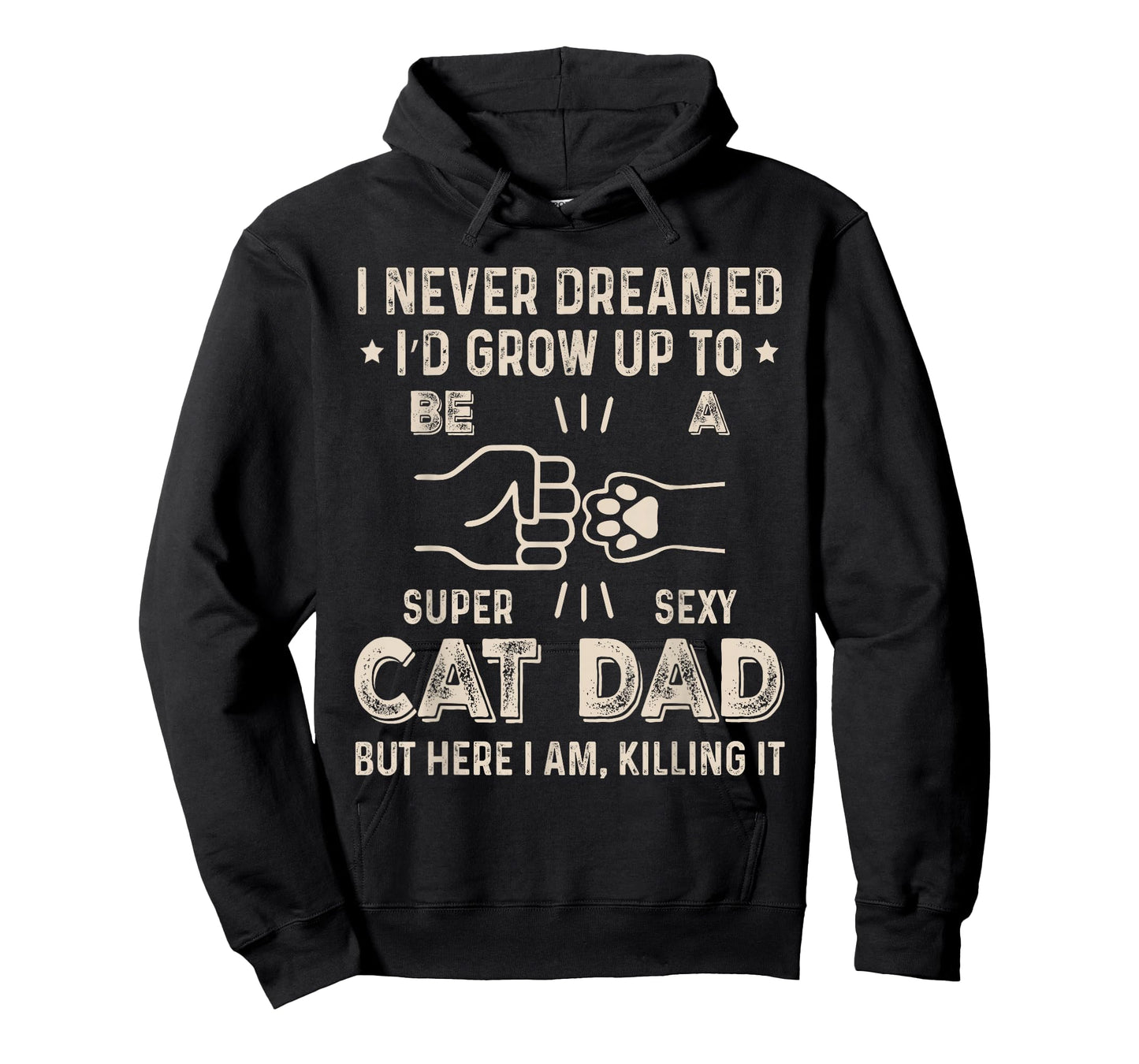Cat Dad Humor Design Funny Cat Lover Daddy Father's Day T-Shirt