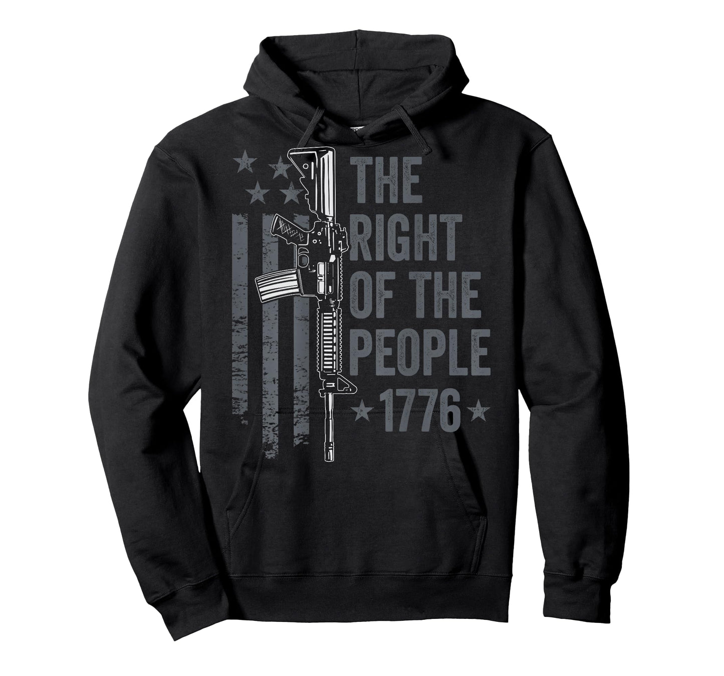 The Right Of The People 1776 2nd Amendment Pro Gun (ON BACK) T-Shirt