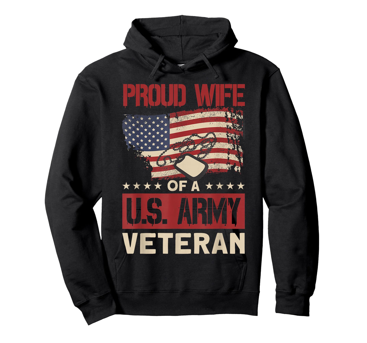 Proud Wife of A U.S. Army Veteran - Soldier Wife T-Shirt
