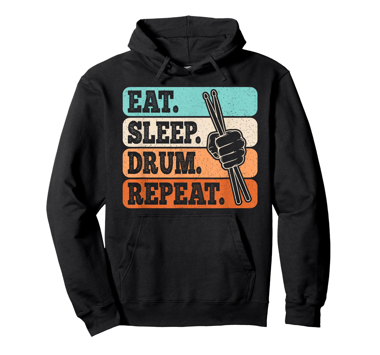 Eat Sleep Drum Repeat Funny Drummer Drumming Lover Men Boys T-Shirt