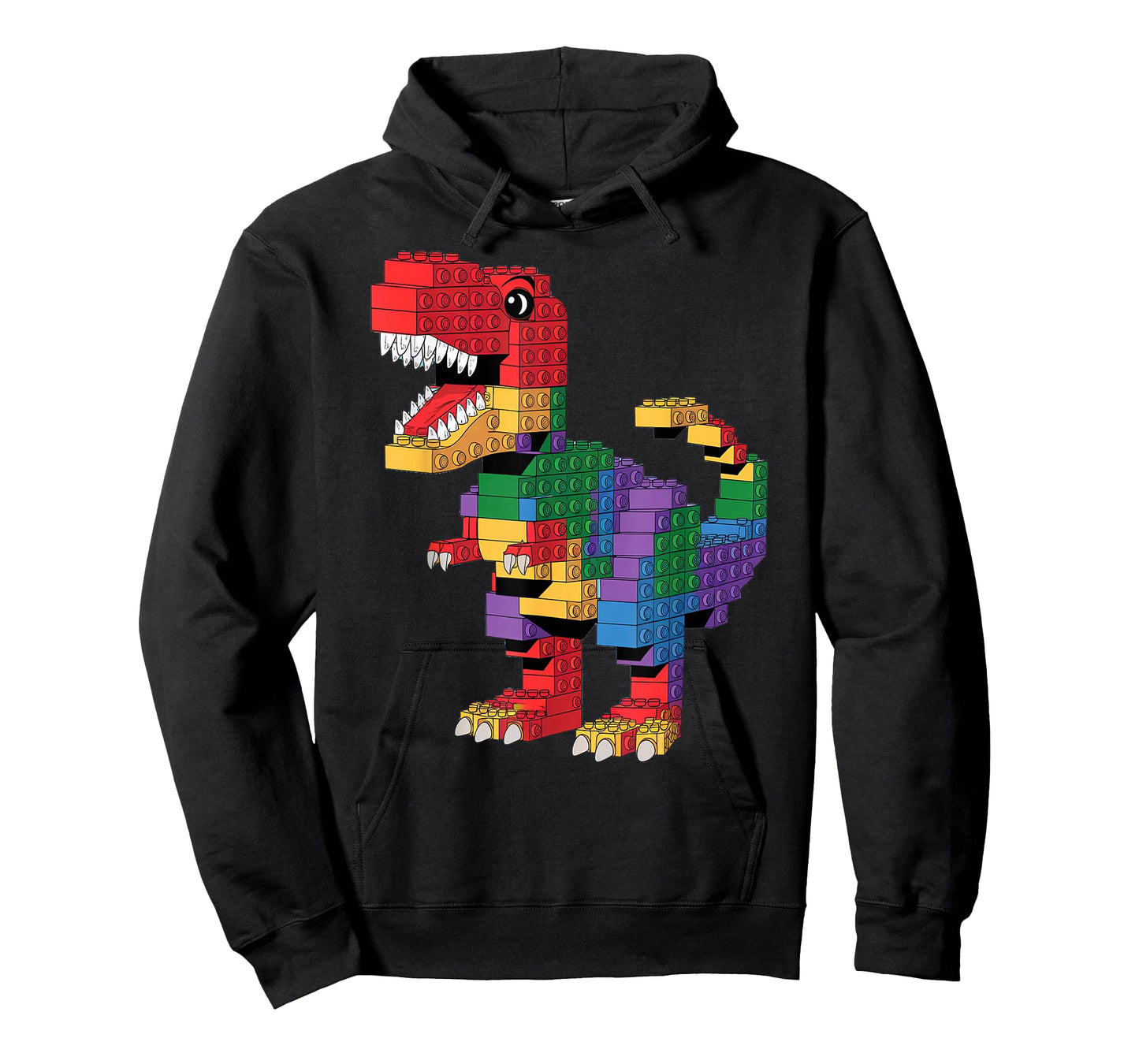Master Builder Men Boys Kids Building Bricks Dinosaur T-Rex T-Shirt