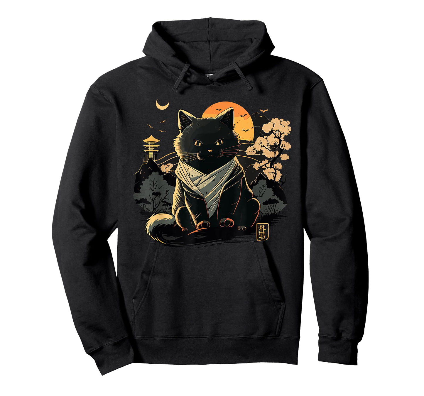 Cat Japan Style Funny Cat Gift Retro Vintage Anime Cat T-Shirt