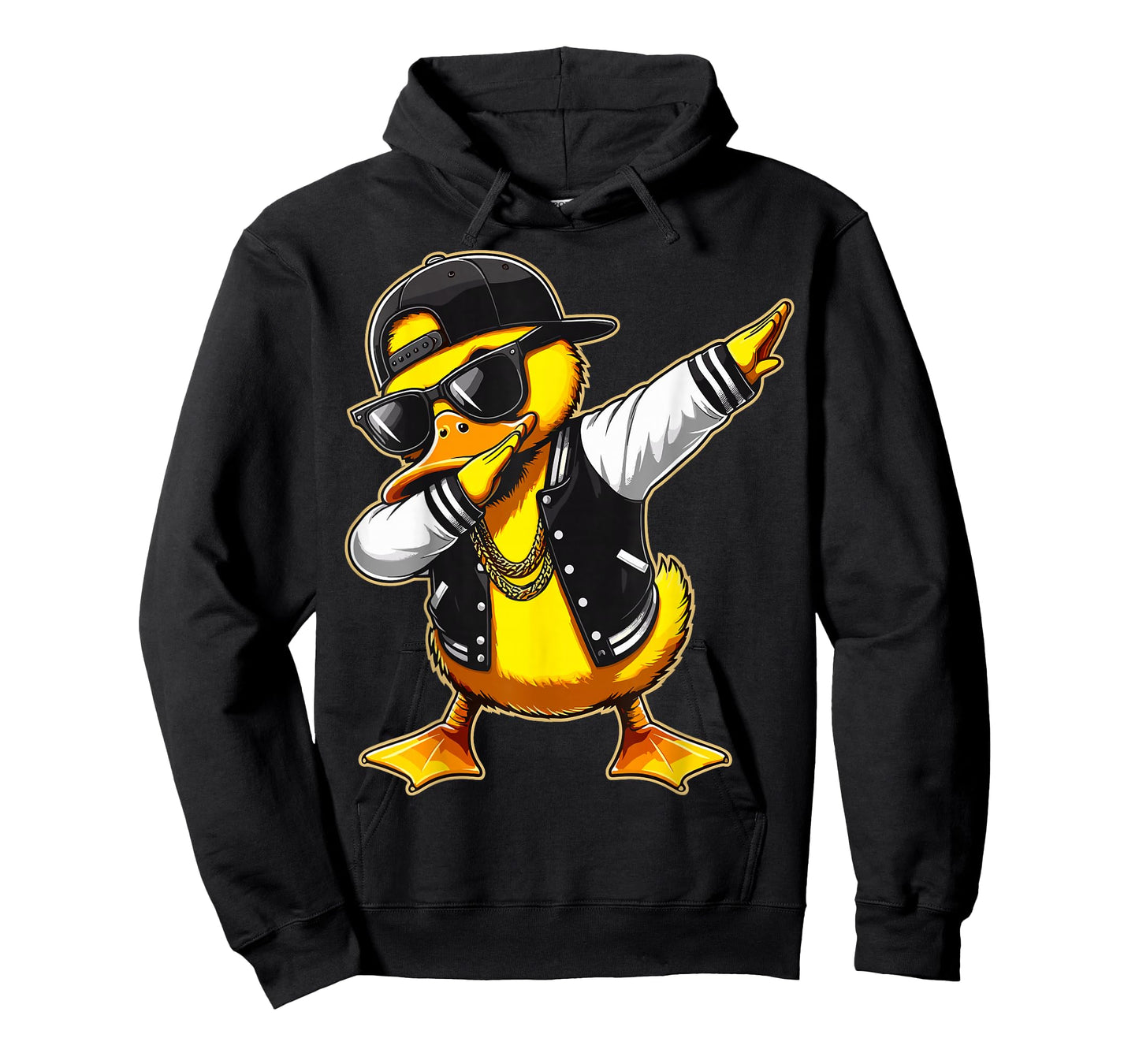 Funny Duck Dabbing Rubber Duck with Sunglasses T-Shirt