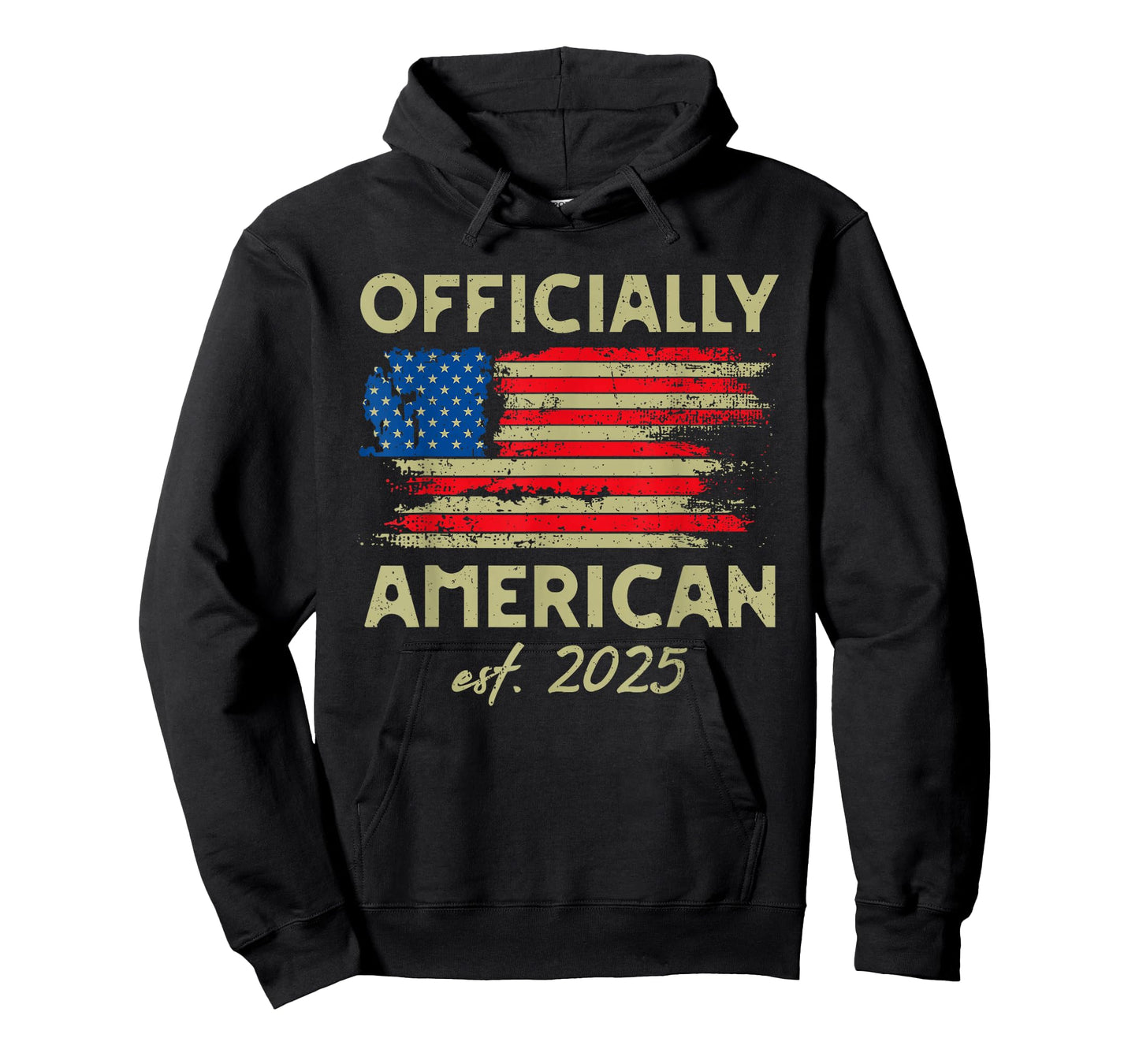 Officially American USA Citizenship New US Citizen Est 2025 T-Shirt