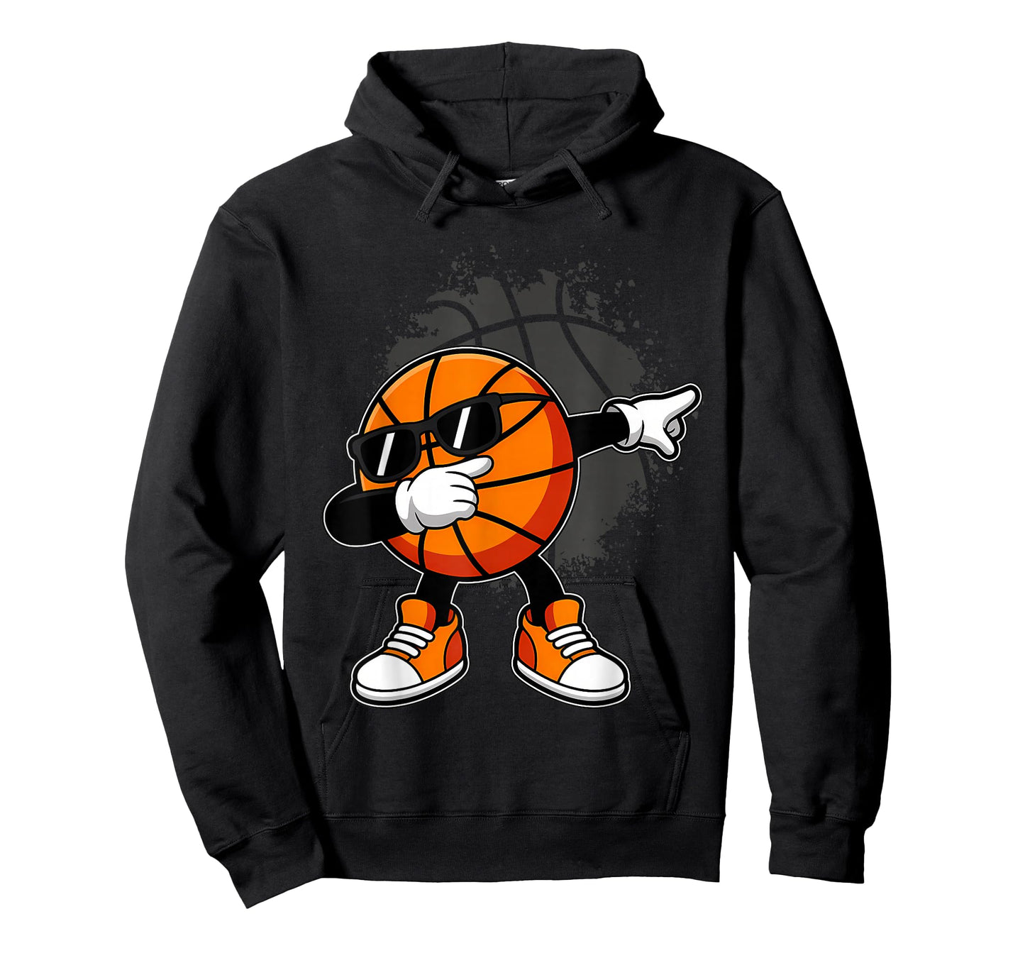 Dabbing Basketball Ball with Sunglasses Funny Basketball T-Shirt