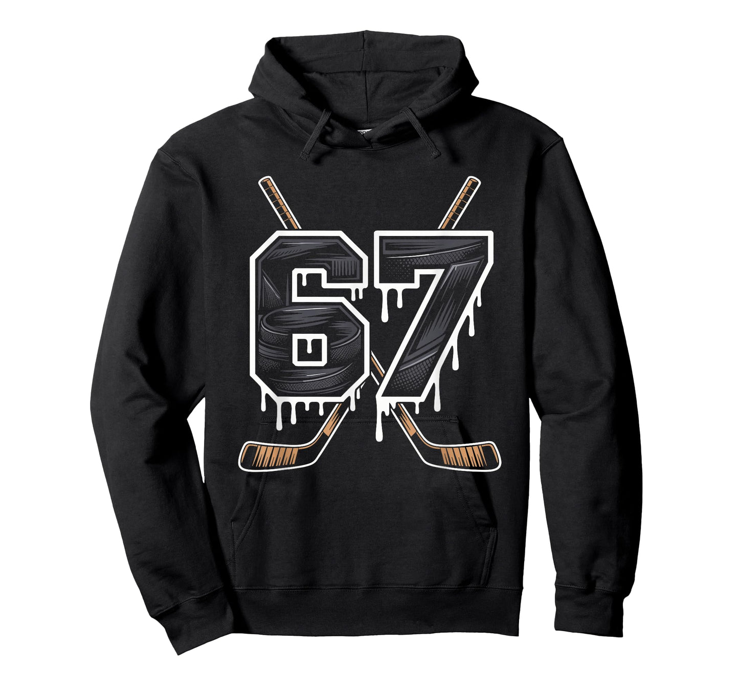 Hockey 67 Six Seven Alpha Slang 6 7 Meme Kids Teachers Boy T-Shirt