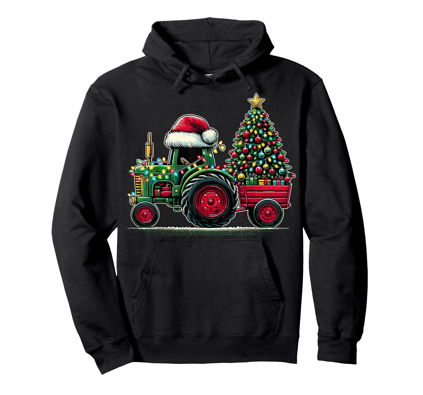Christmas Tractor Santa Xmas Farm Truck T-Shirt