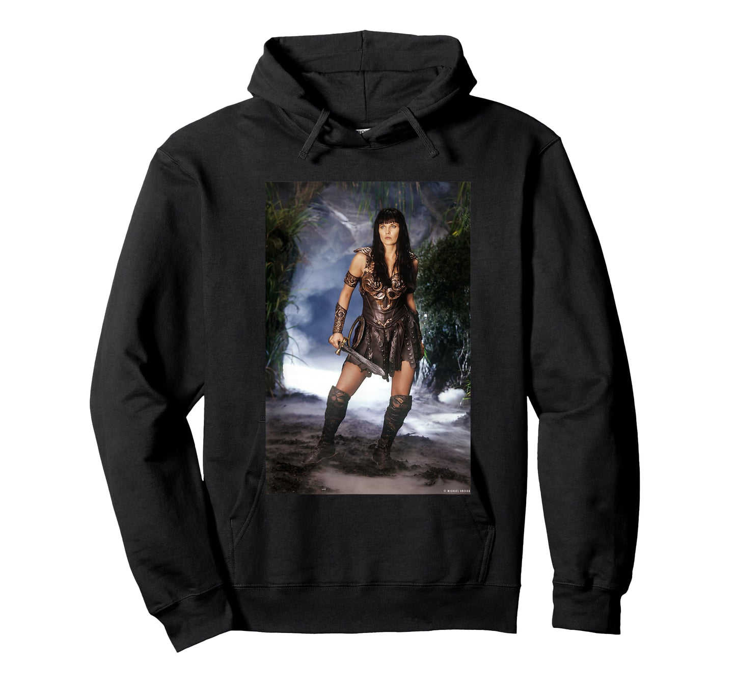 Xena Warrior Princess Lucy Lawless by Michael Grecco T-Shirt