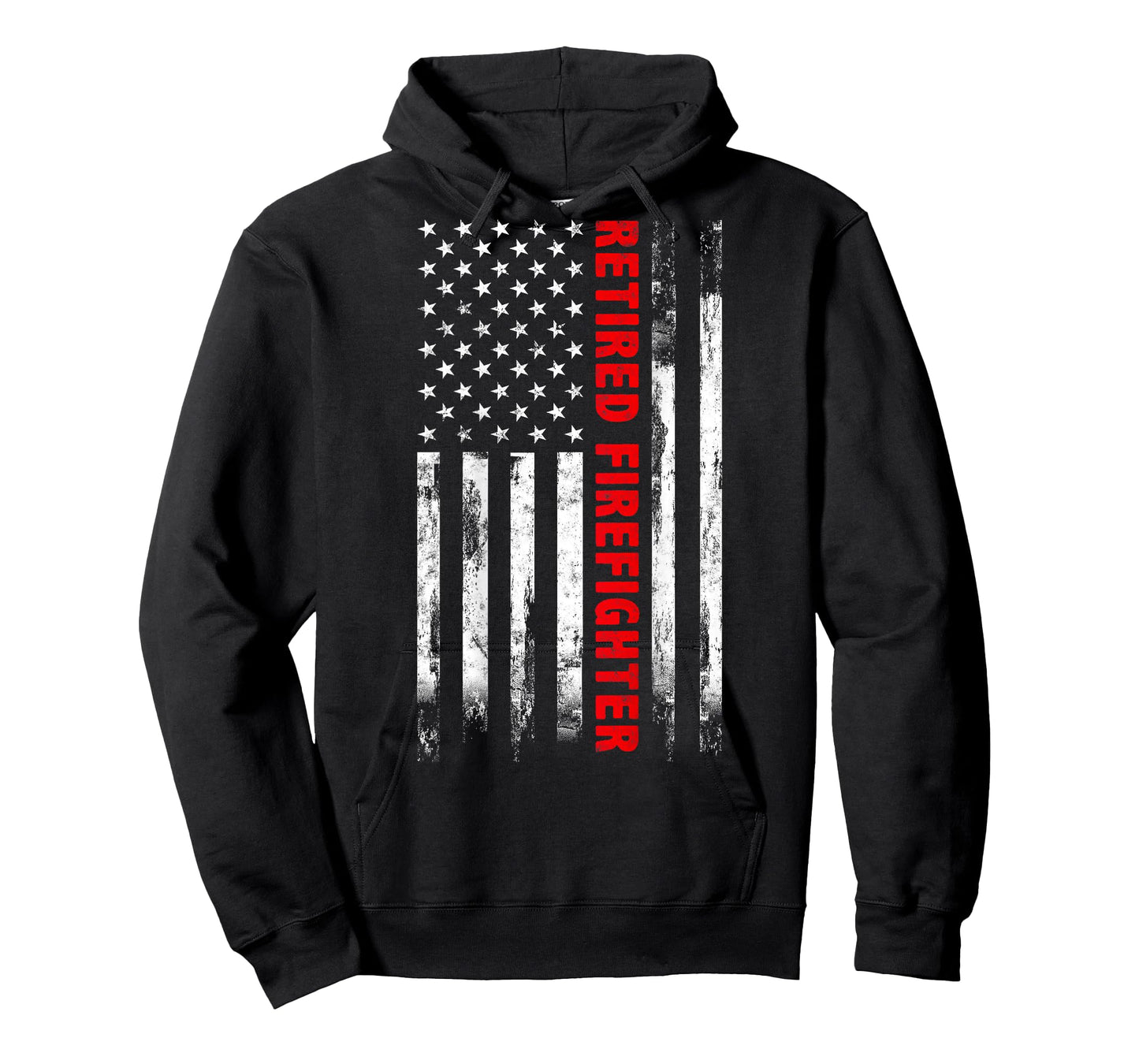 Retired Firefighter Thin Red line American flag Gift Fireman T-Shirt