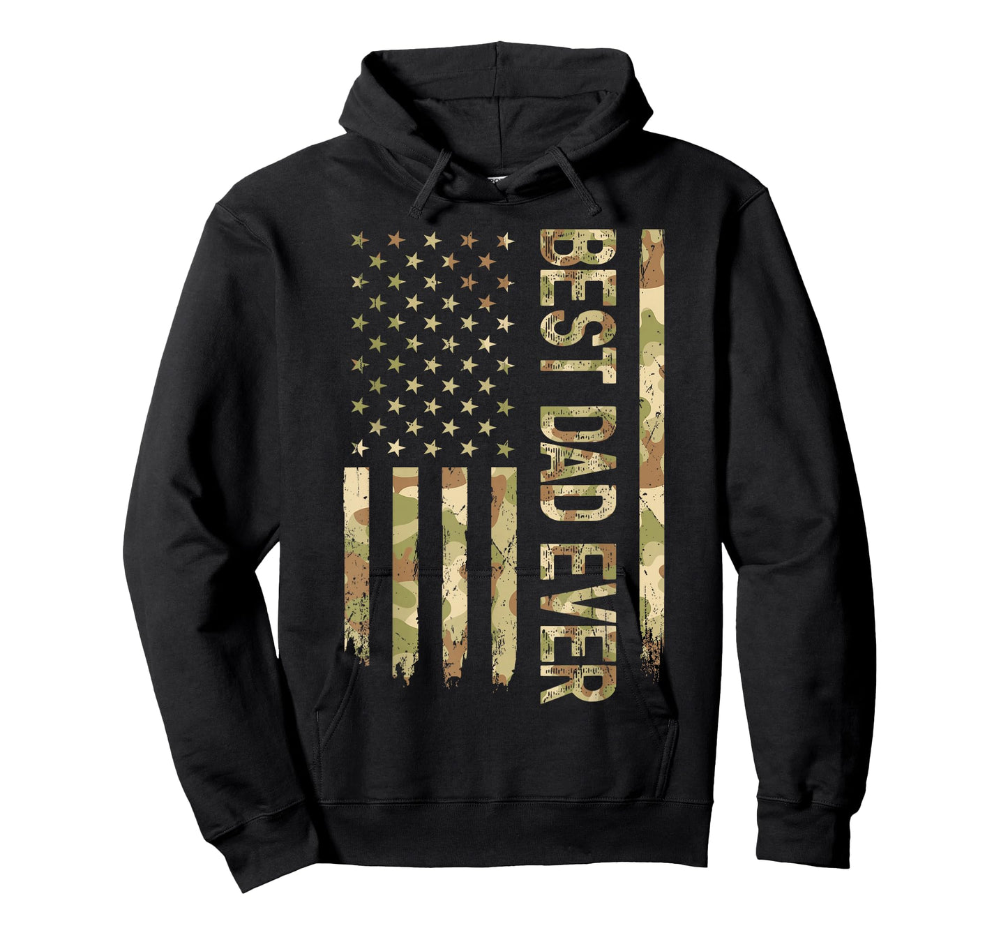 Best Dad Ever US American Flag Camo Father's Day T-Shirt