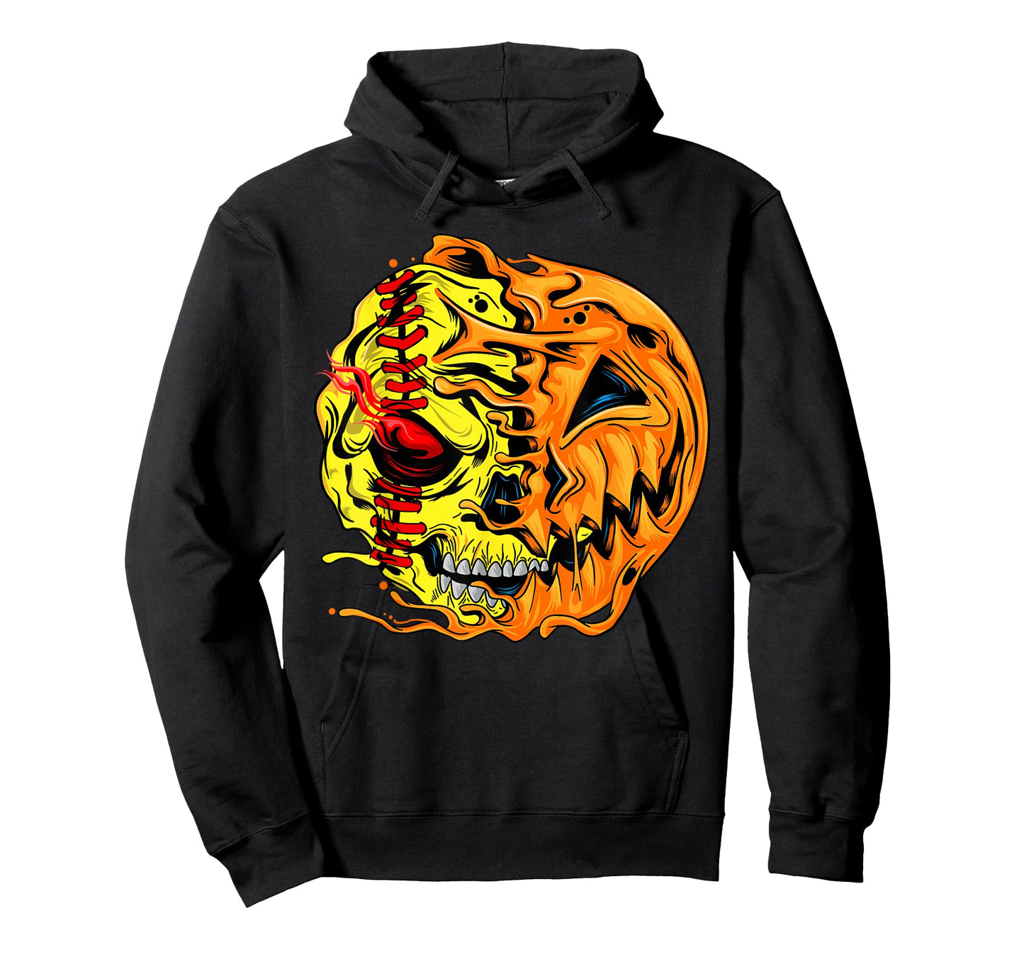 Softball Player Halloween Pumpkin Skeleton, Skull Kids Girls T-Shirt