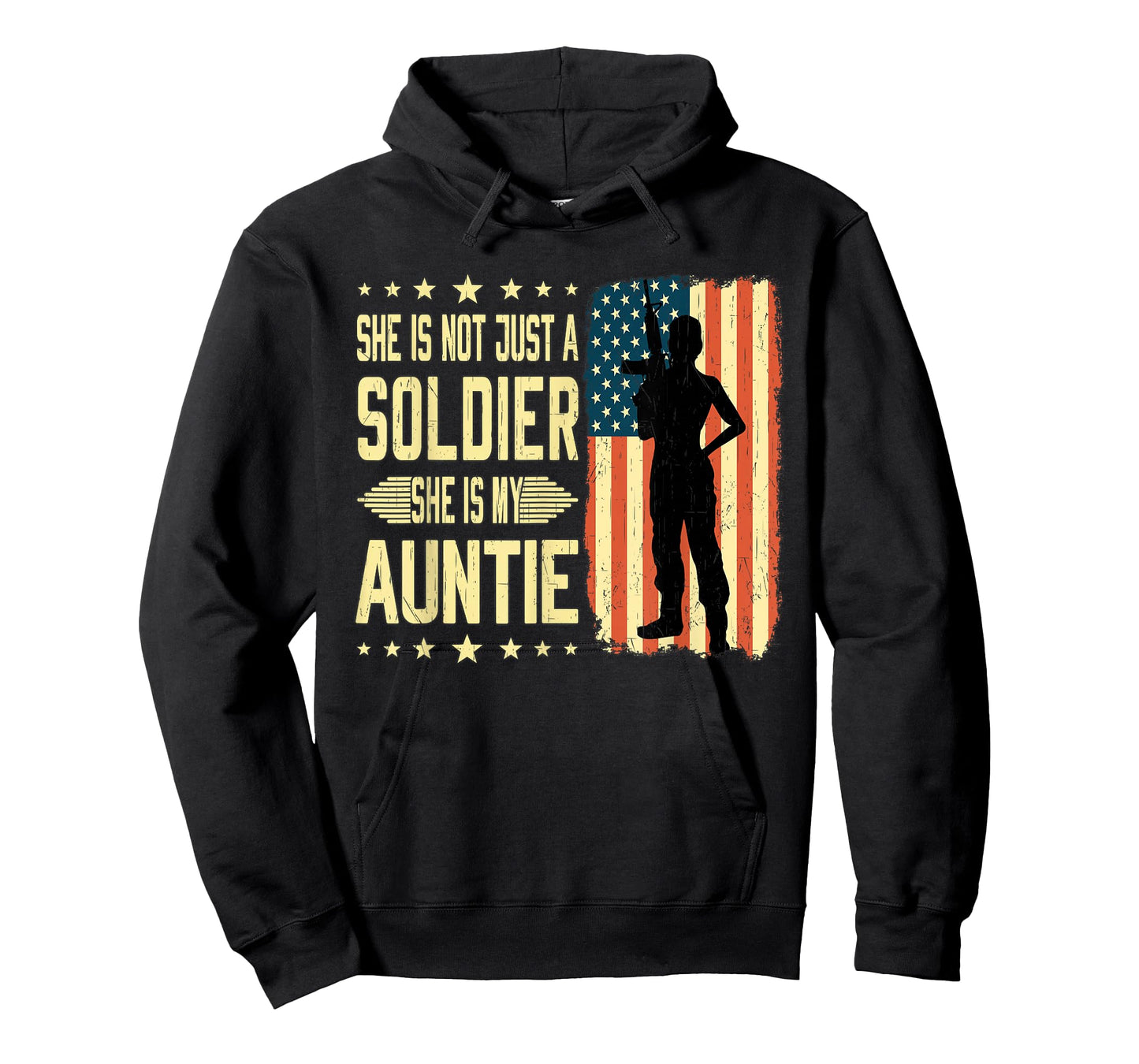My Auntie Is A Soldier Hero Proud Army Nephew Niece Gifts T-Shirt