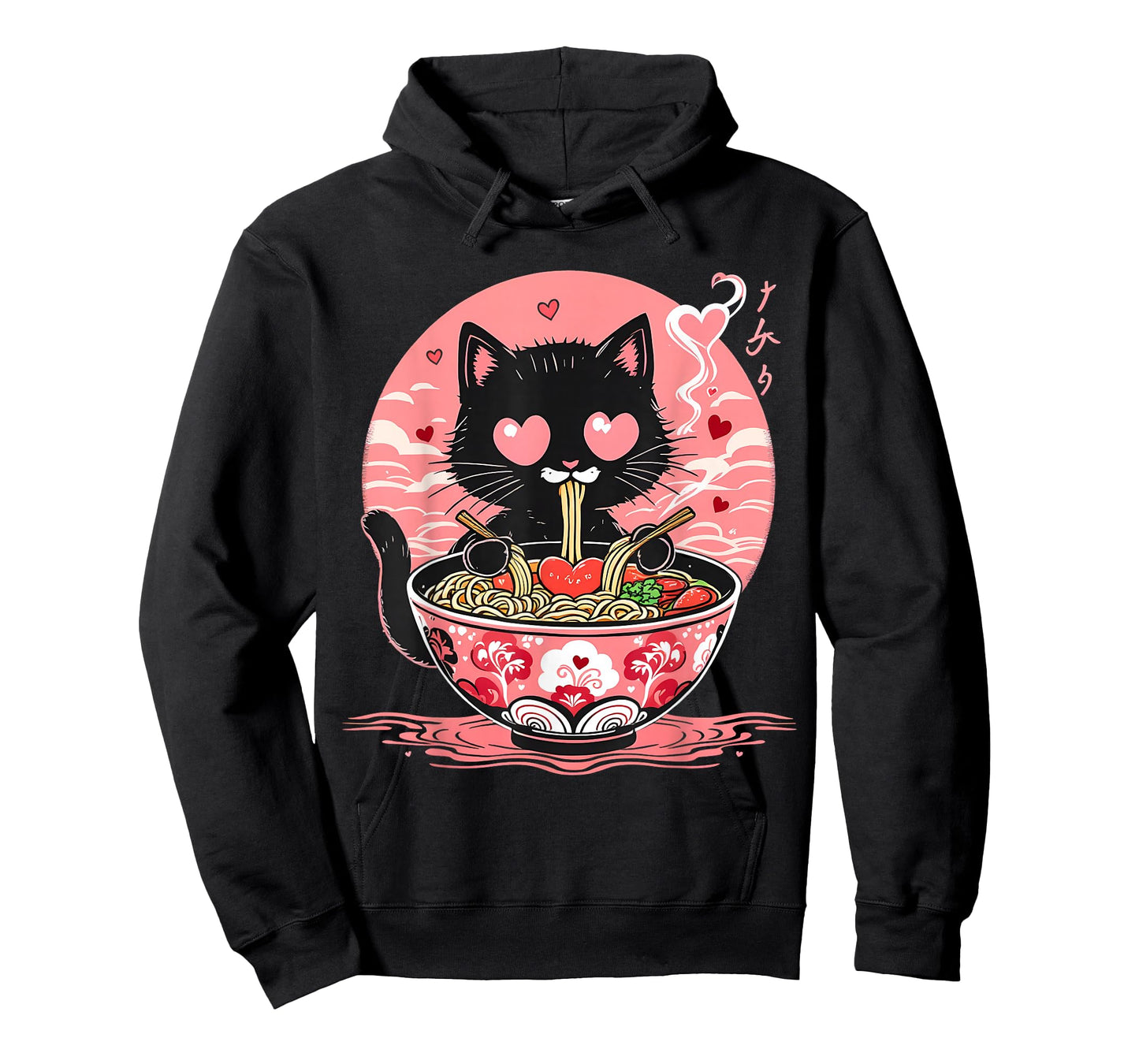 Kawaii Cat Ramen Anime Noodles Lover Japanese Aesthetic T-Shirt