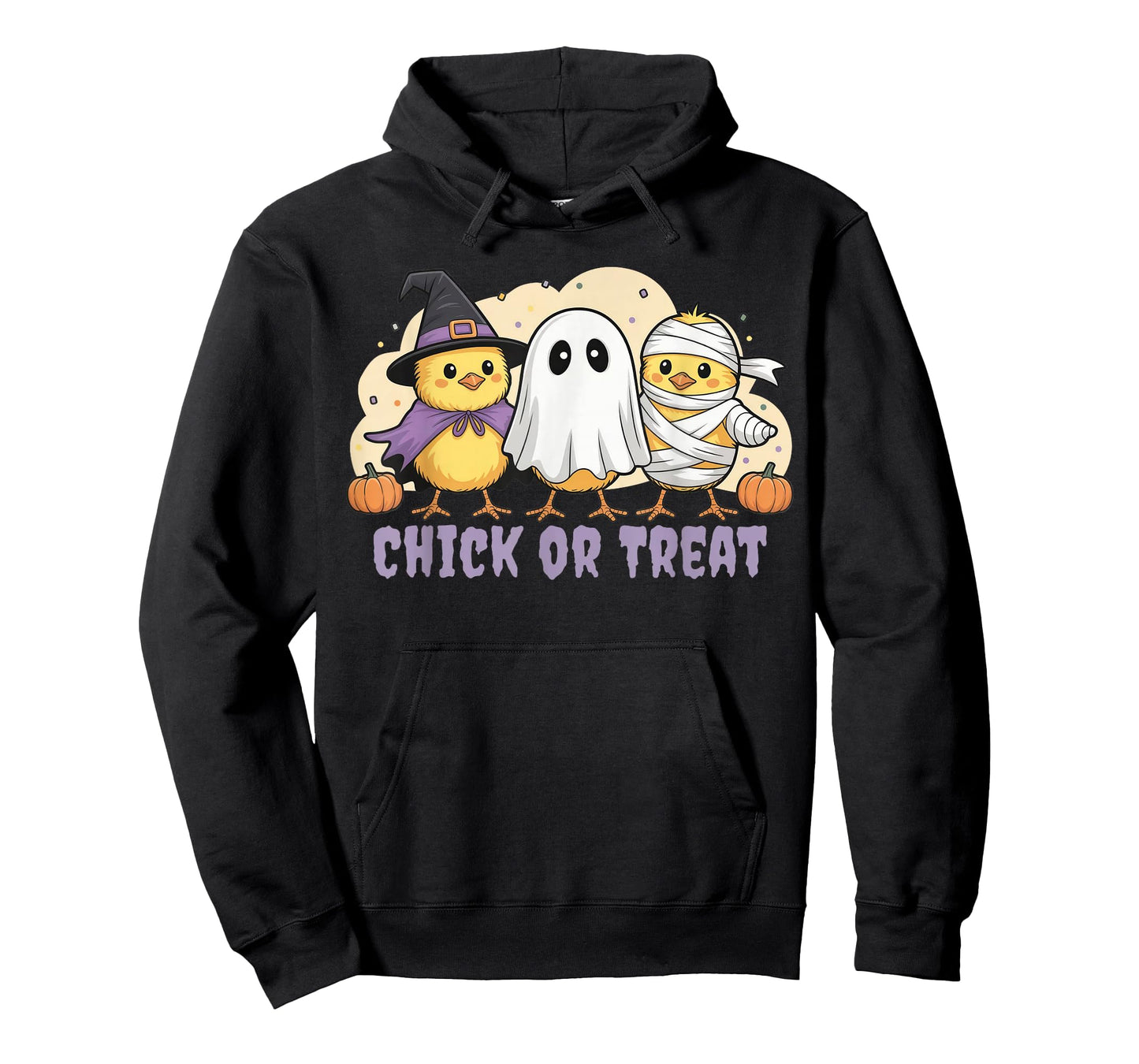 Chick Or Treat Chicken Witch Halloween Costume Men Women Kid T-Shirt