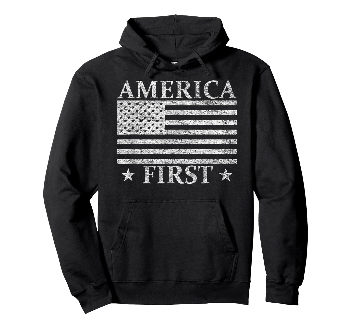 AMERICA FIRST USA AMERICAN FLAG PATRIOT STARS AND STRIPES T-Shirt