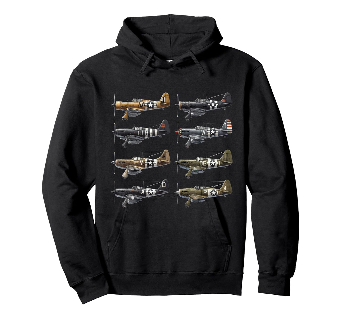 WW2 Fighter Airplanes Iconic WWII Airplanes Aviation Planes T-Shirt