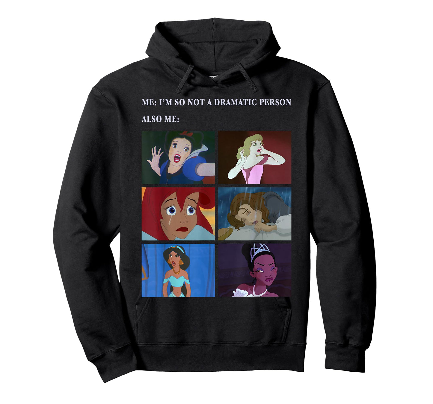 Disney Princess Not Dramatic Meme Panel T-Shirt Small
